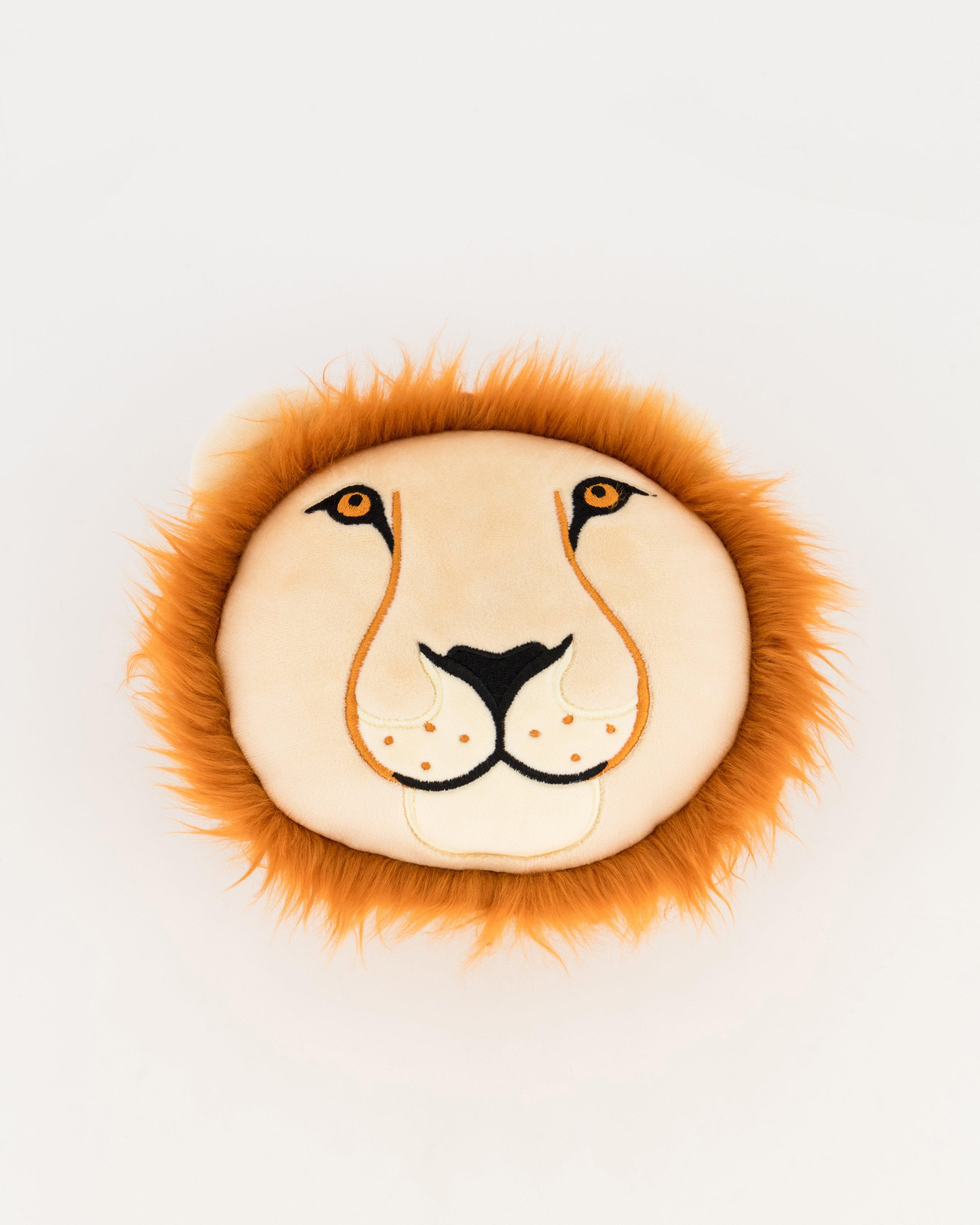 Relaxeazzz Kids’ Lion Travel Pillow -  Orange