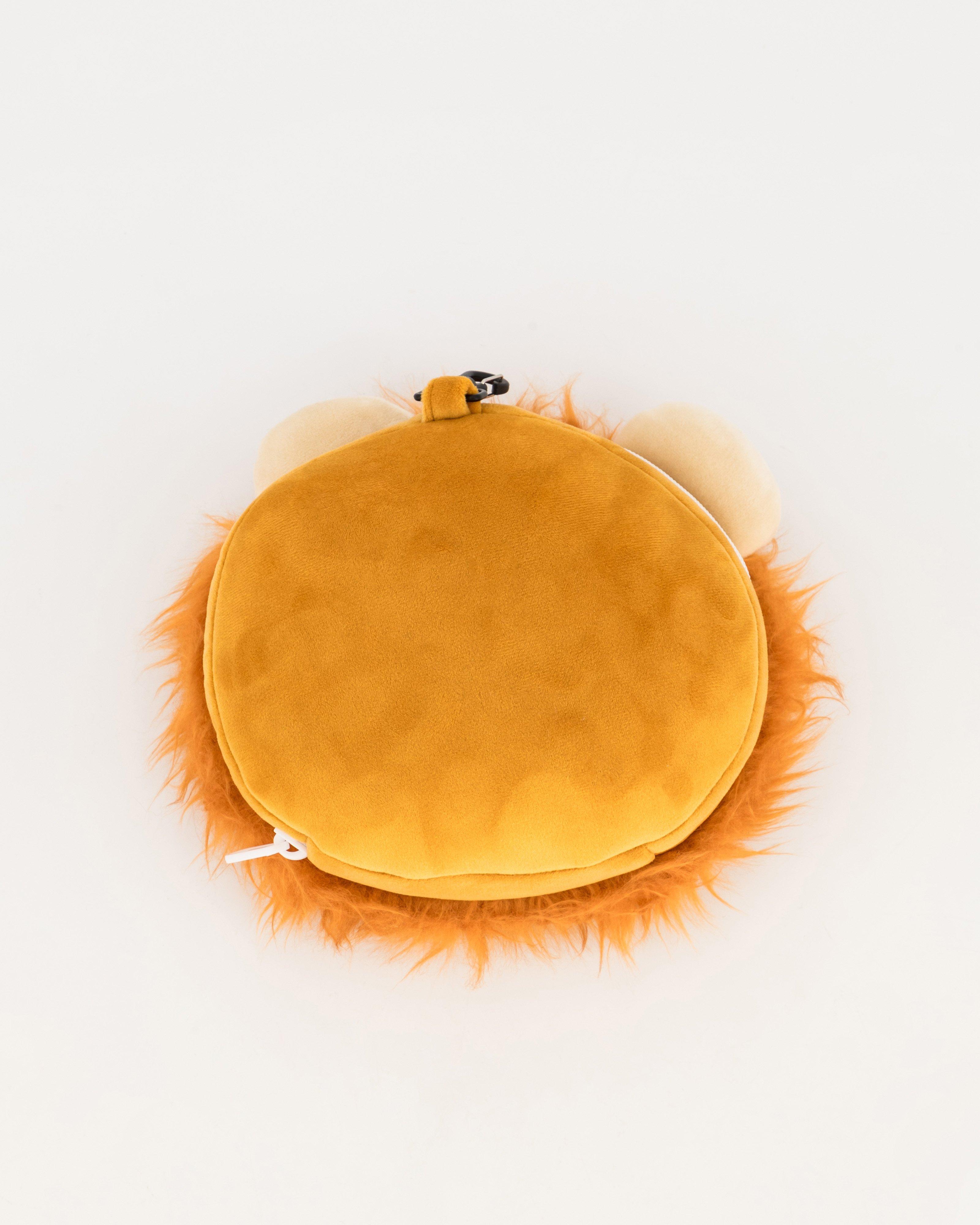 Relaxeazzz Kids’ Lion Travel Pillow -  Orange