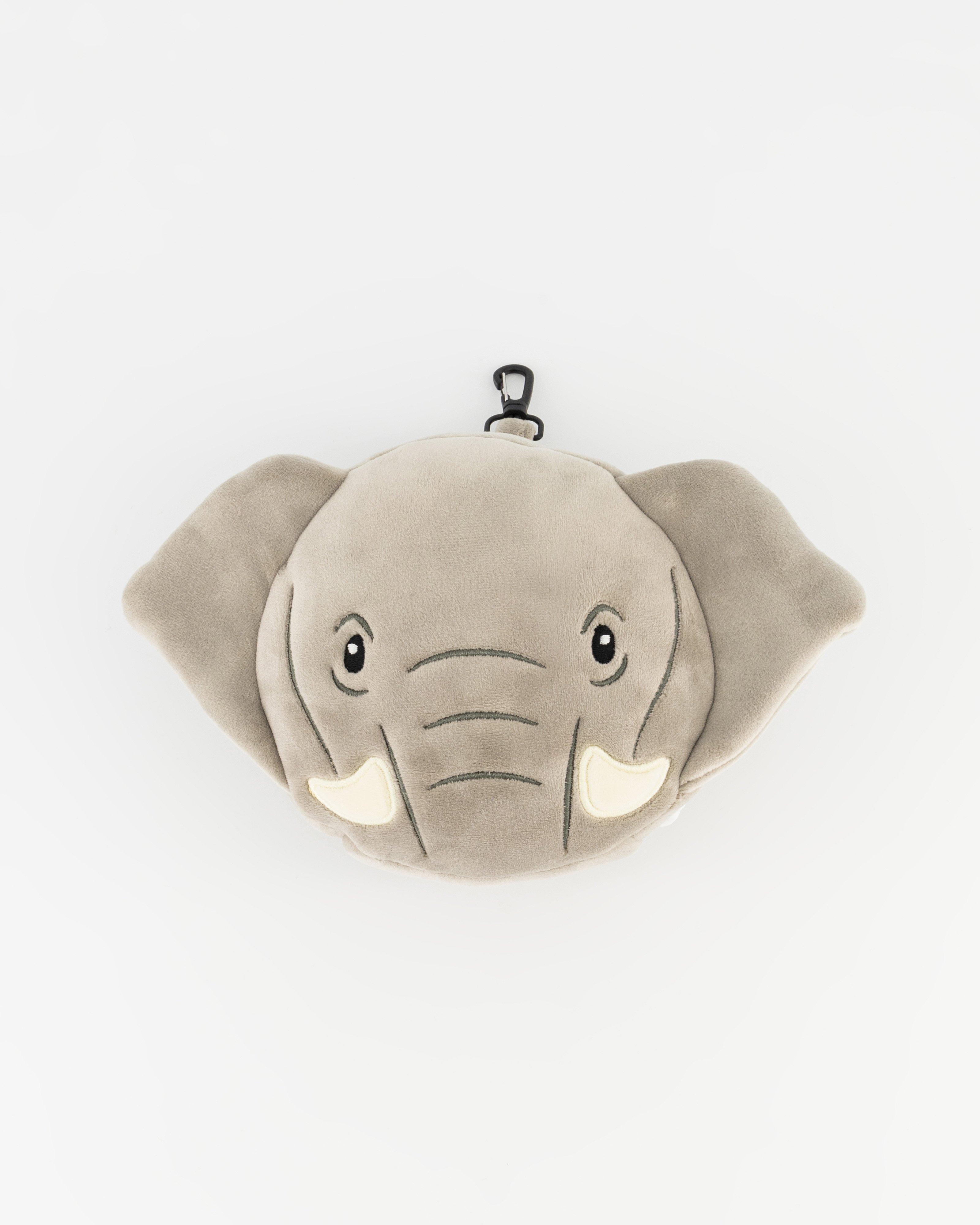 Relaxeazzz Elephant Travel Pillow  -  Grey