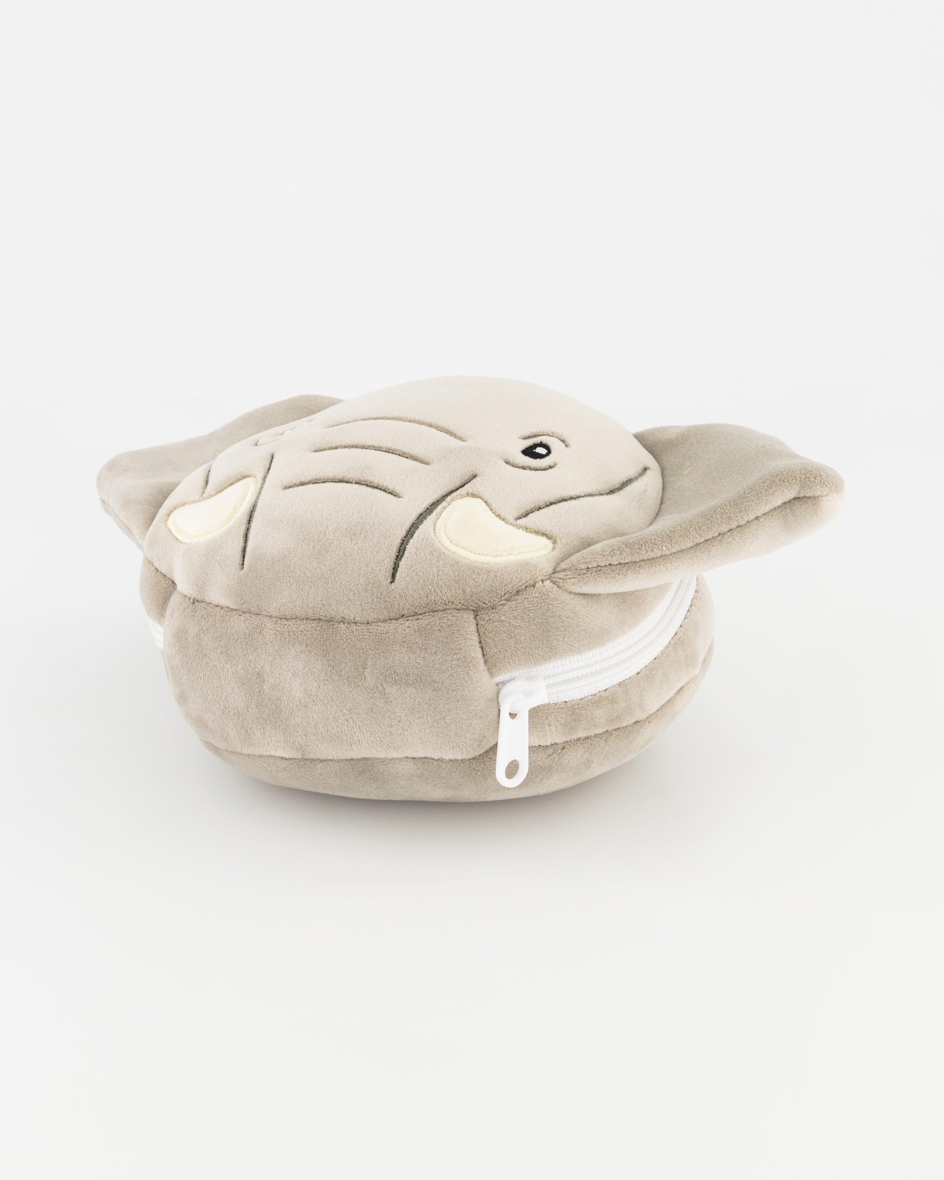 Relaxeazzz Elephant Travel Pillow  -  Grey