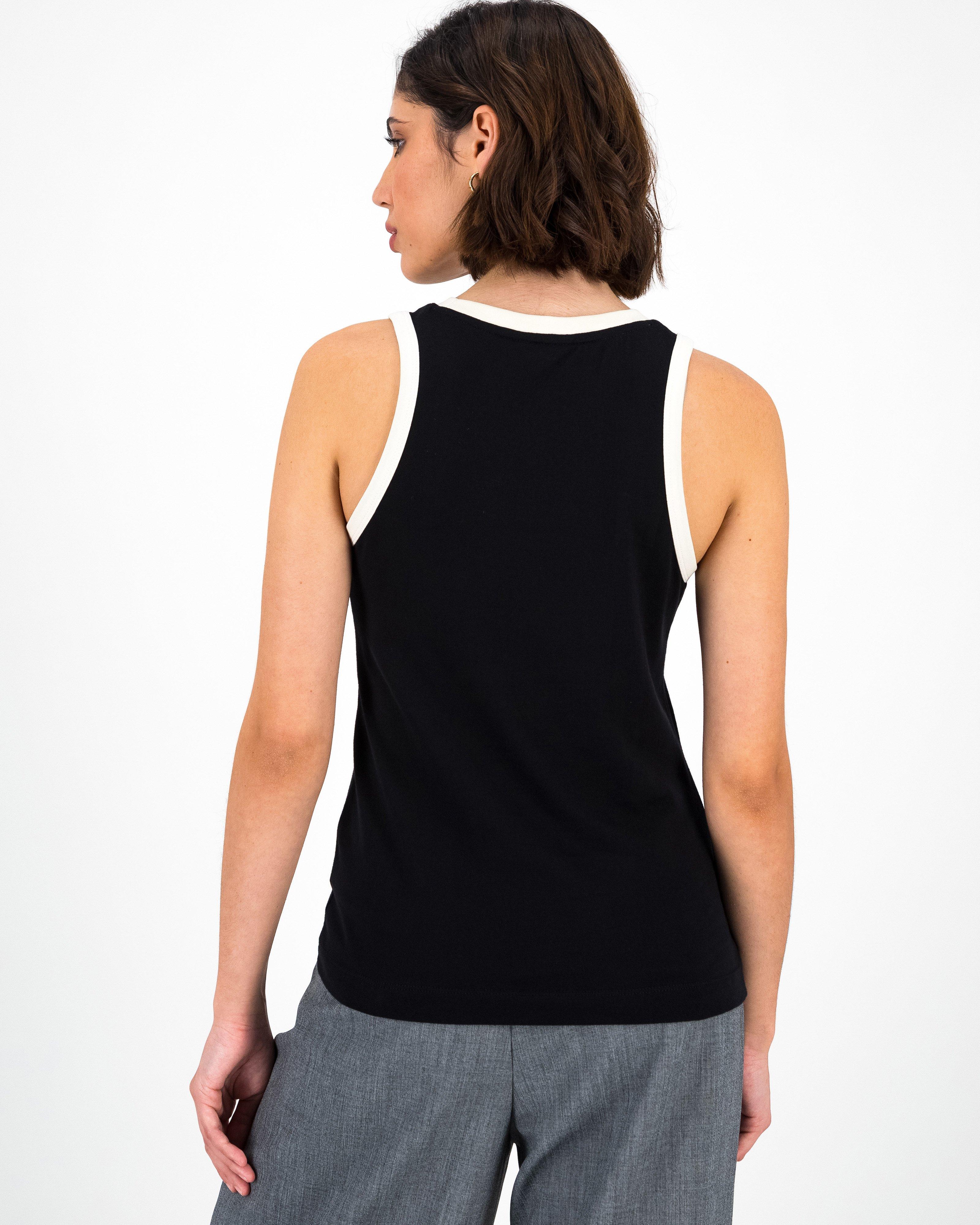 Finn Two-Tone Vest -  Black