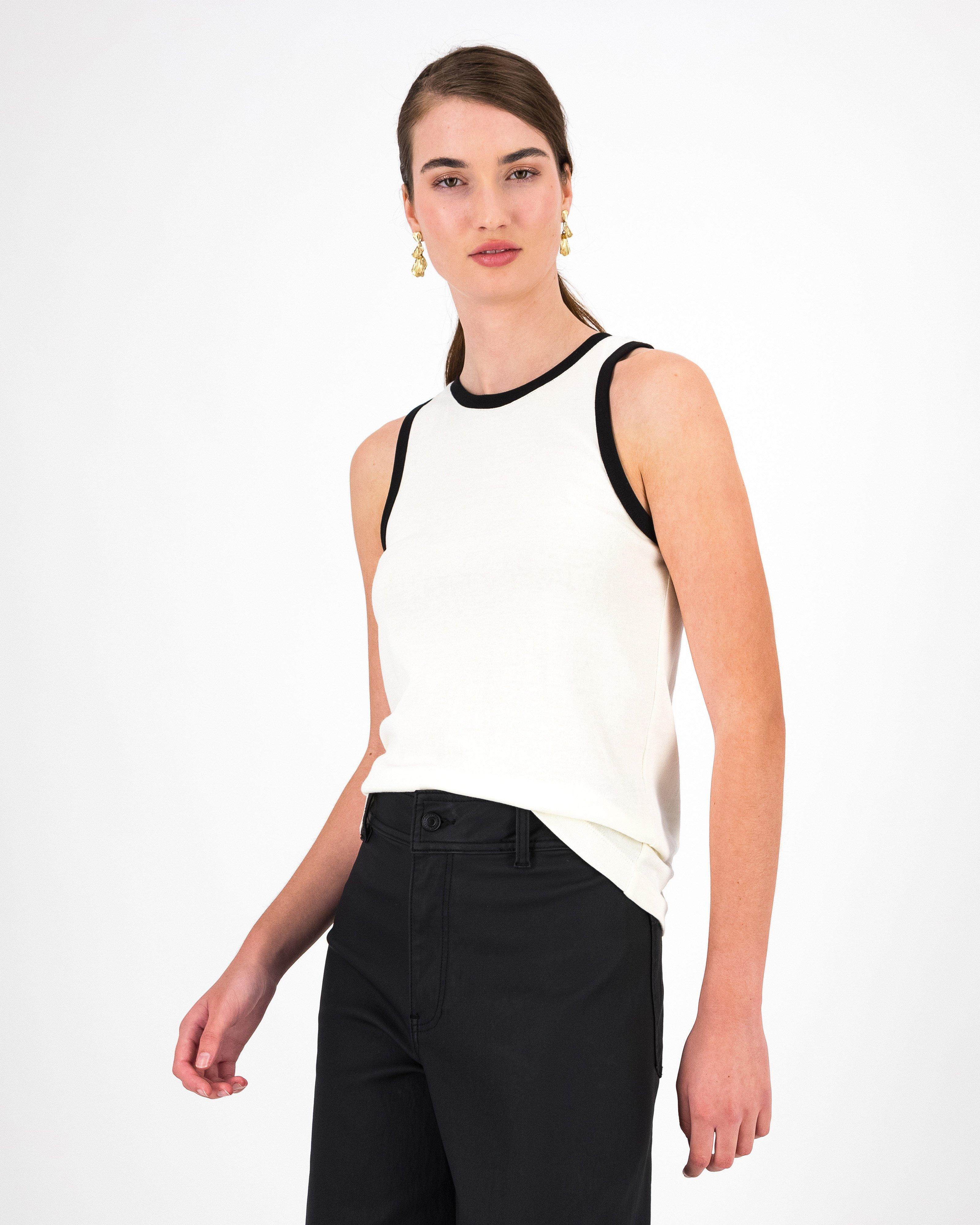 Finn Two-Tone Vest -  Milk