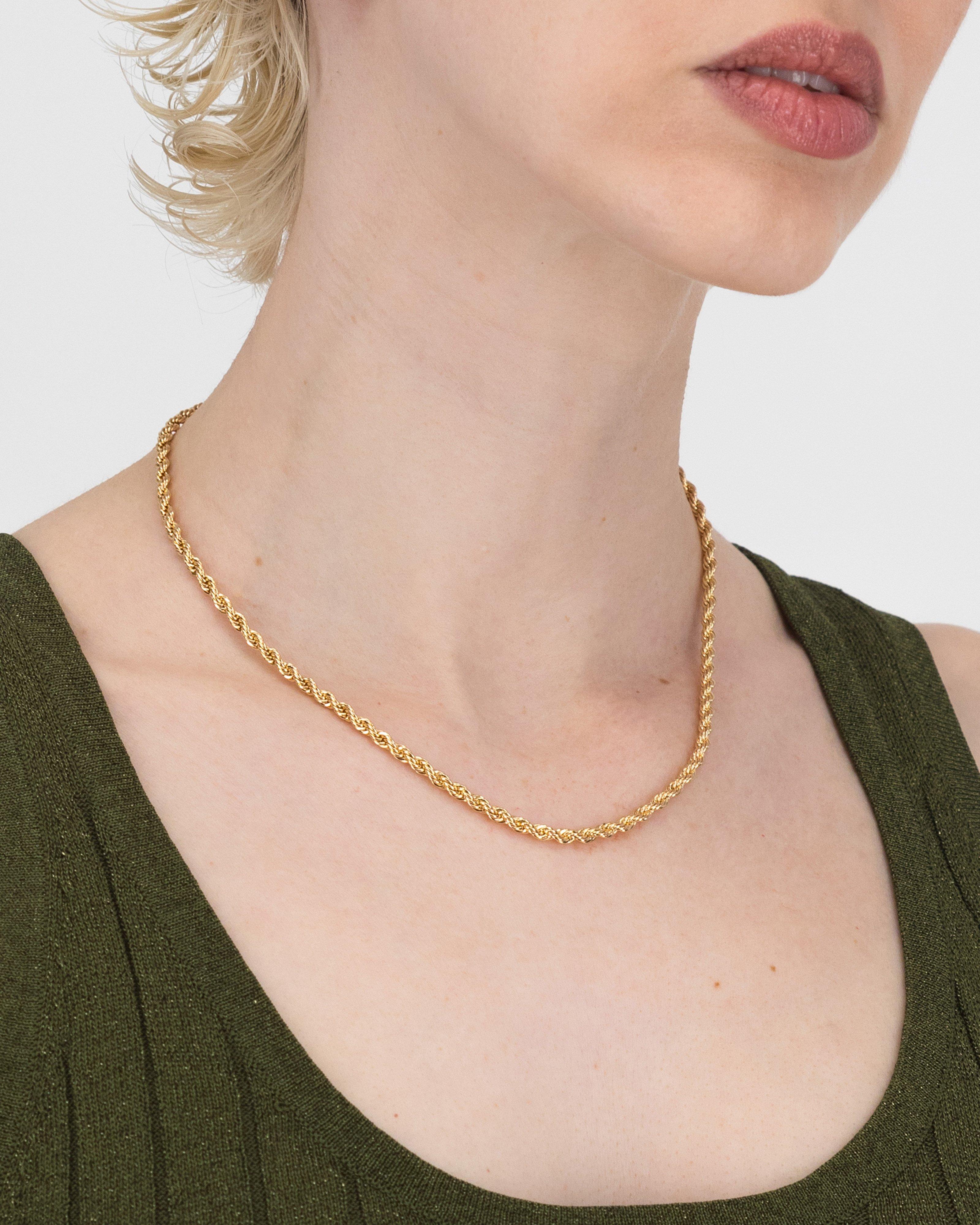 Twisted Chain Necklace -  Gold