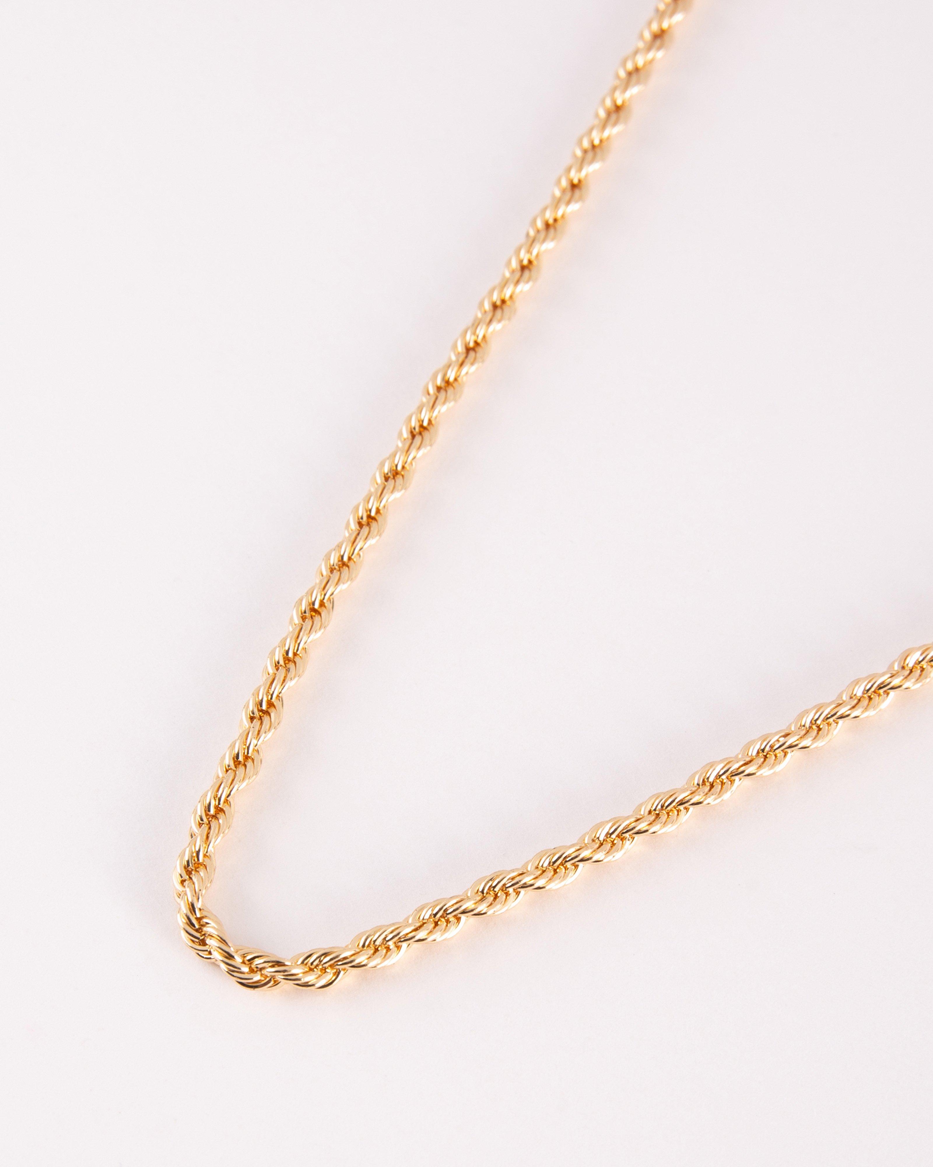 Twisted Chain Necklace -  Gold