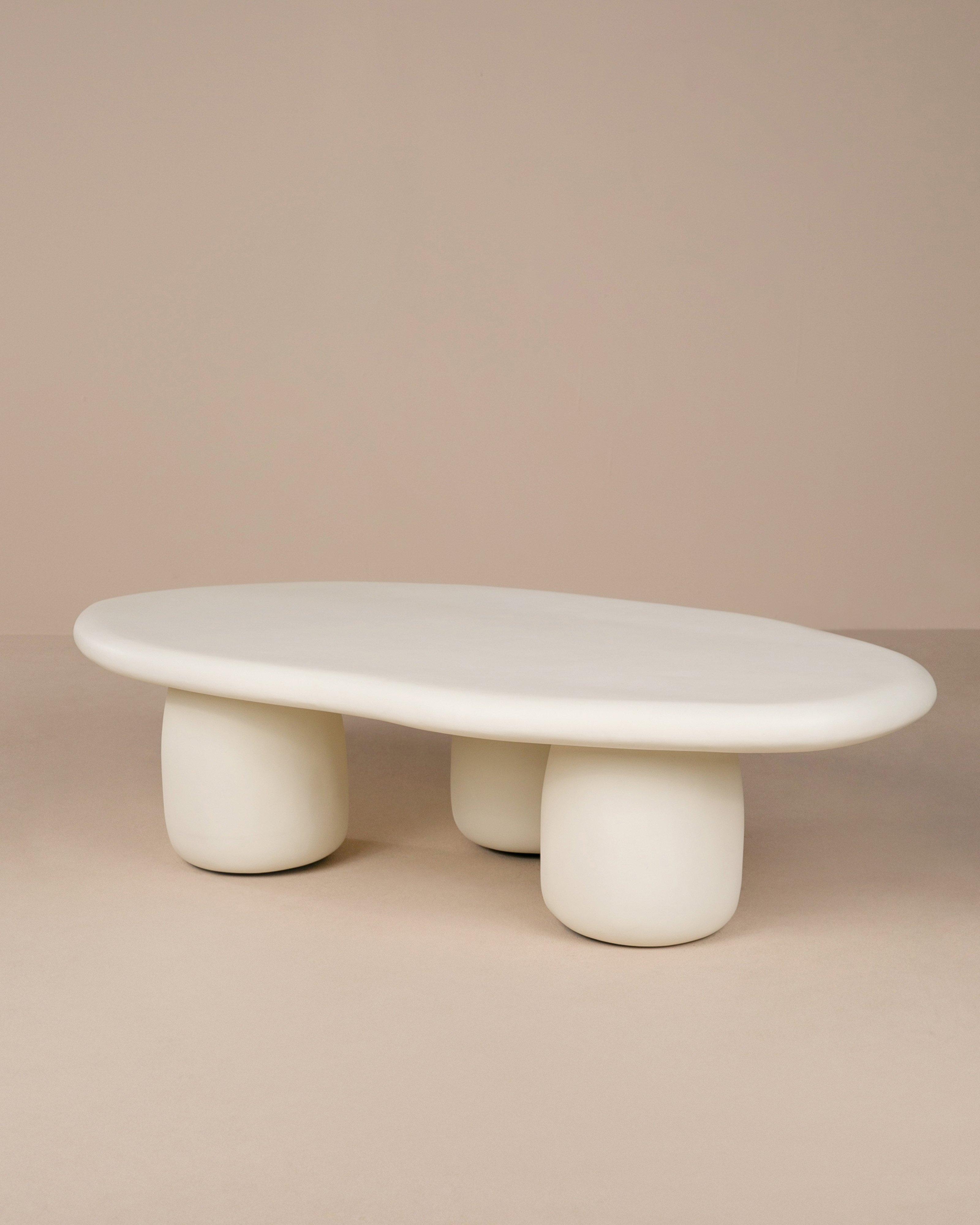 Outdoor Resin Coffee Table -  Milk