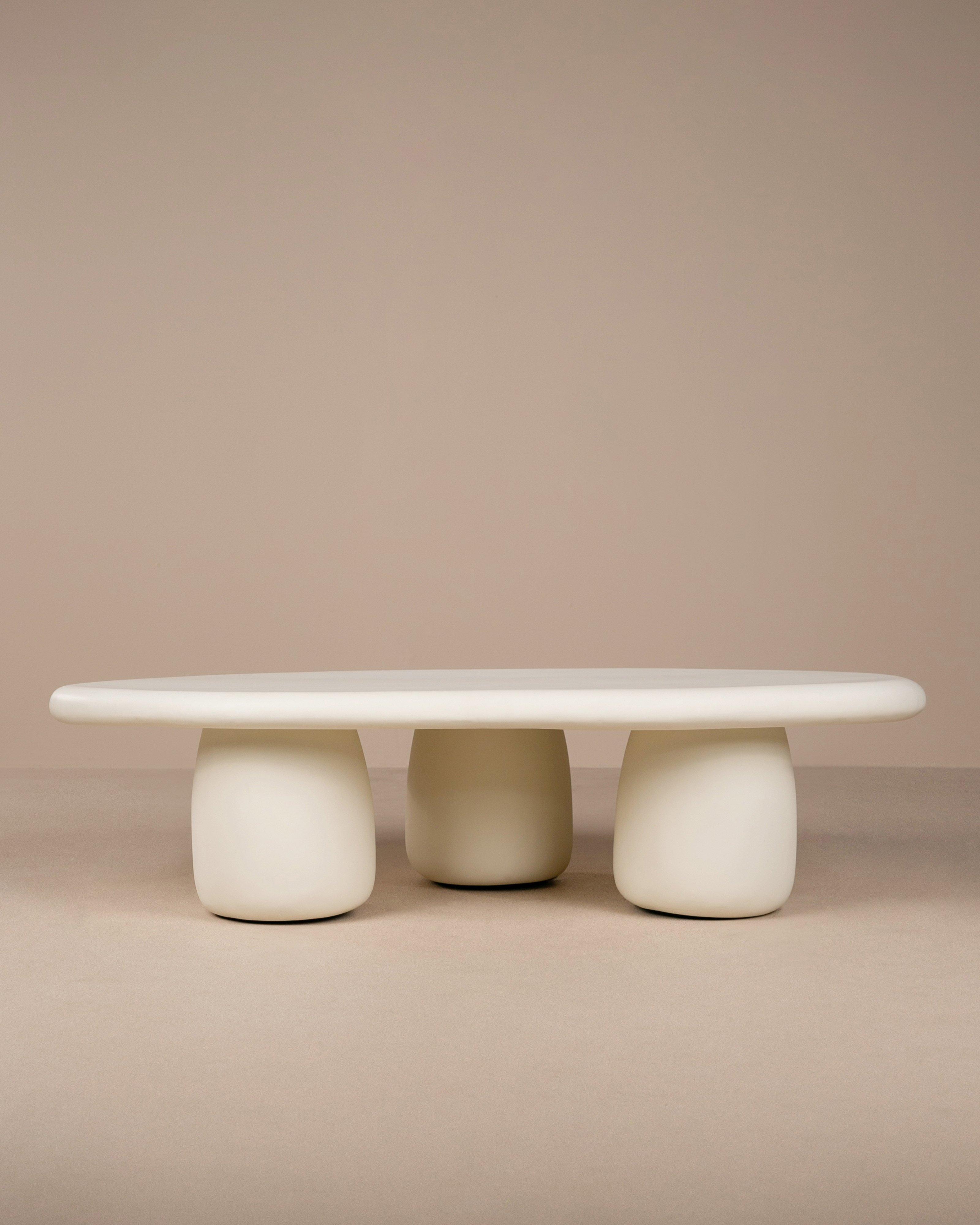Outdoor Resin Coffee Table -  Milk