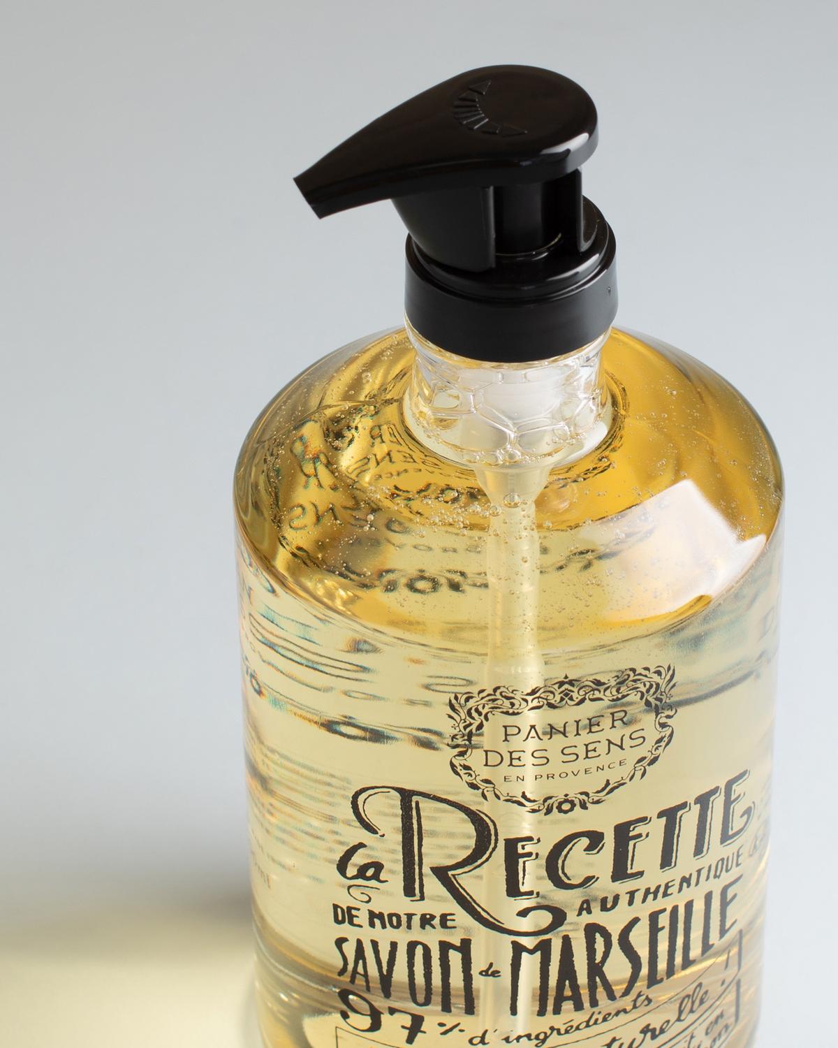 Panier des Sens Rejuvenating Rose Glass Bottle Marseille Liquid Soap -  Assorted