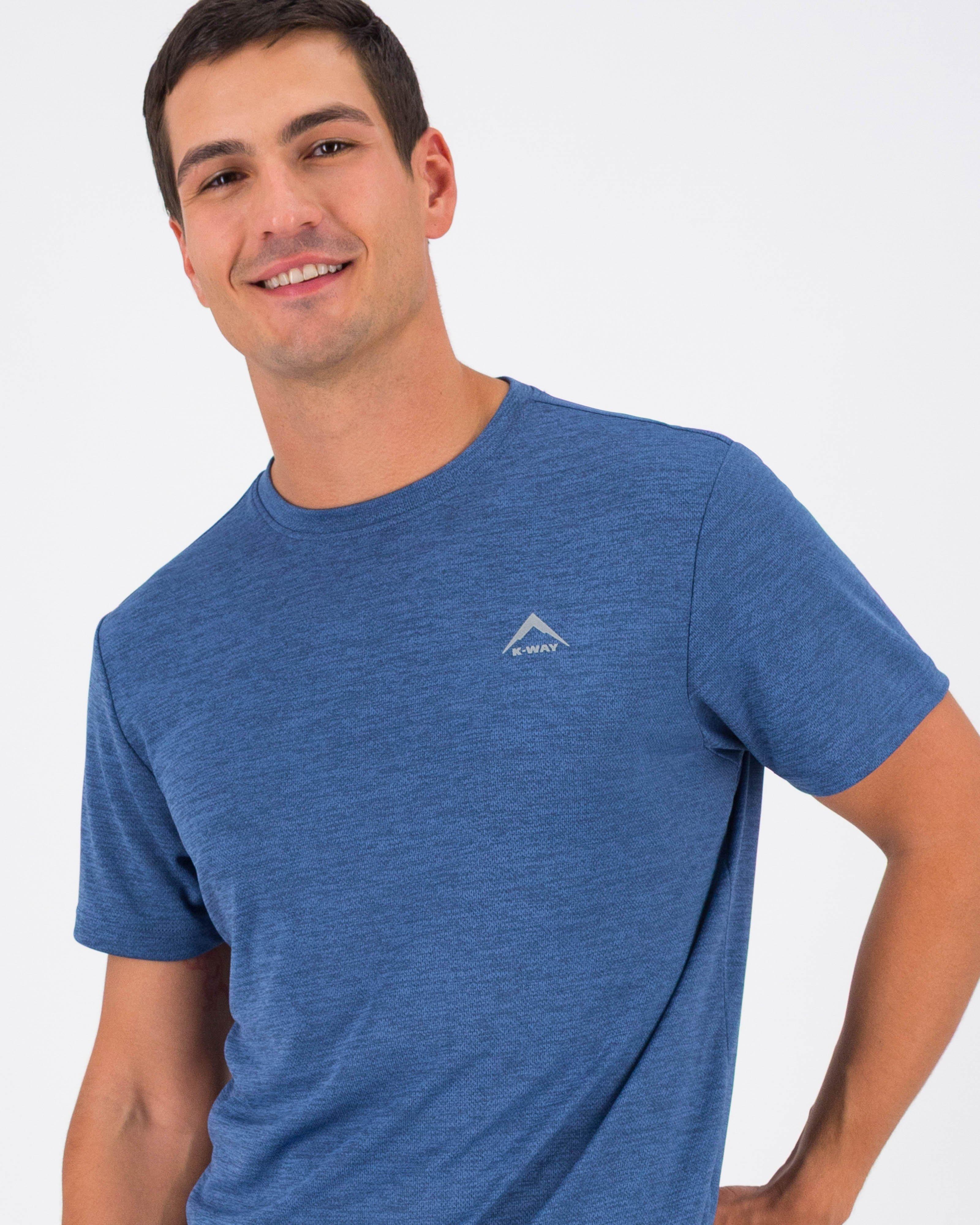 K-Way Pulse Men’s Trail T-shirt  -  Mid Blue