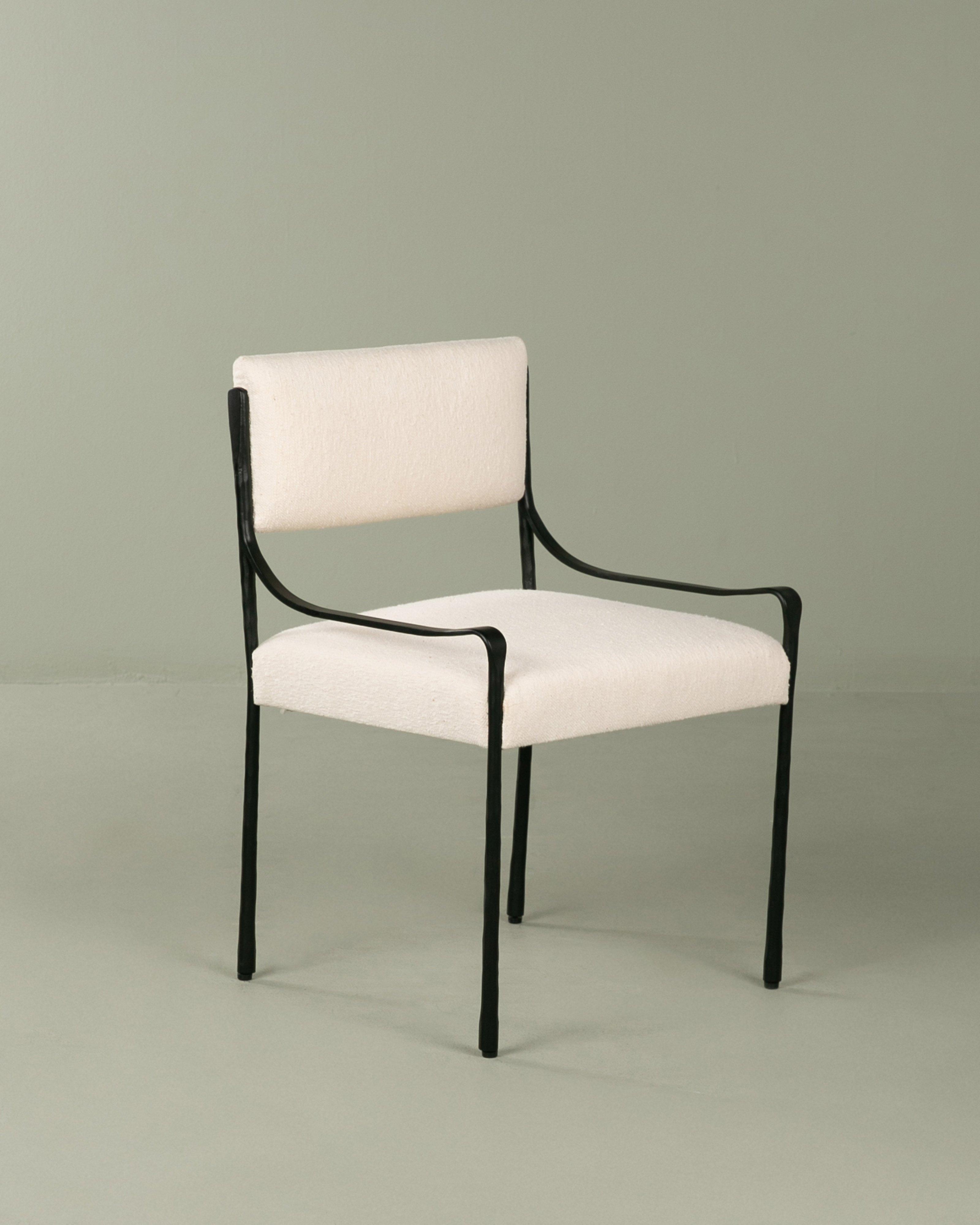 Iron Dining Chair -  Milk