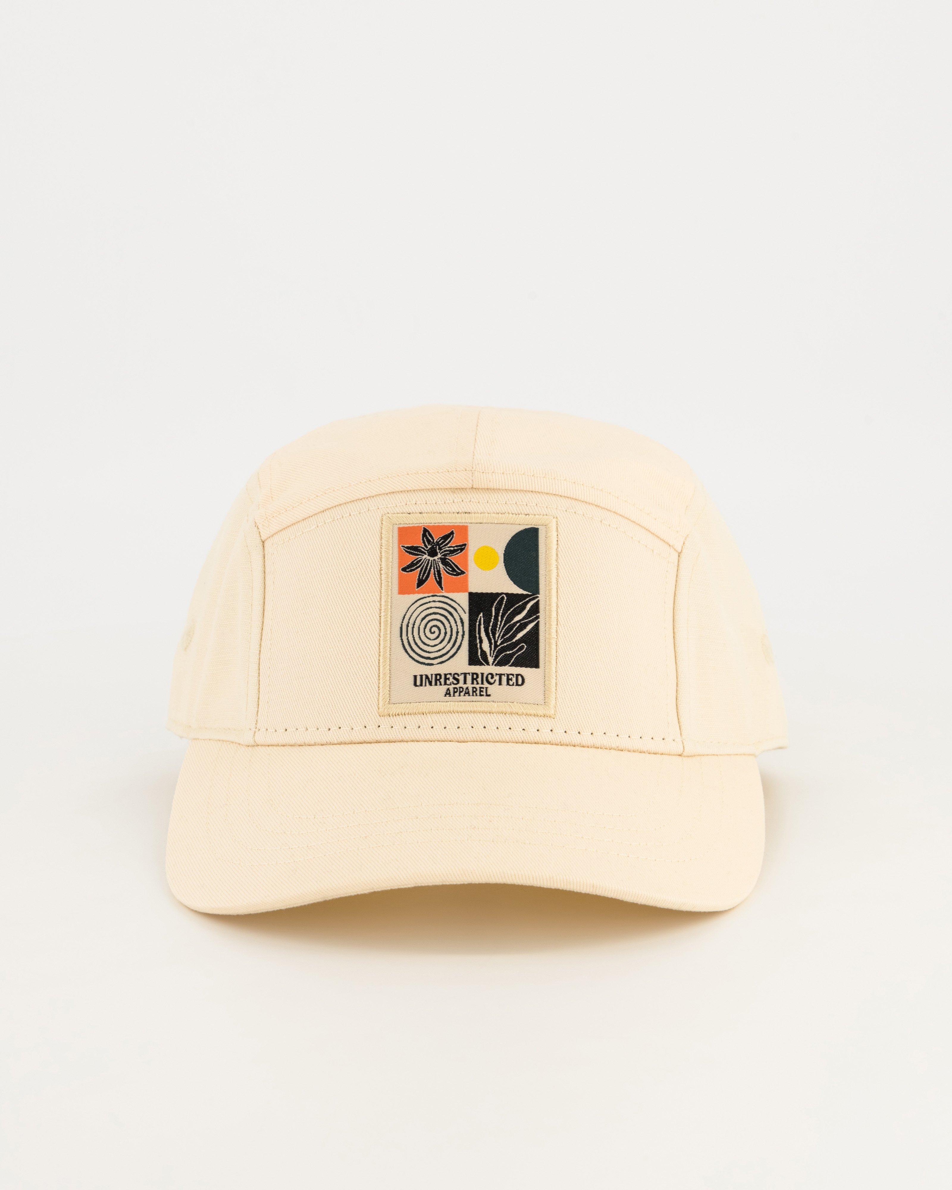 Men’s Diba Embroidered Peak Cap  -  Milk