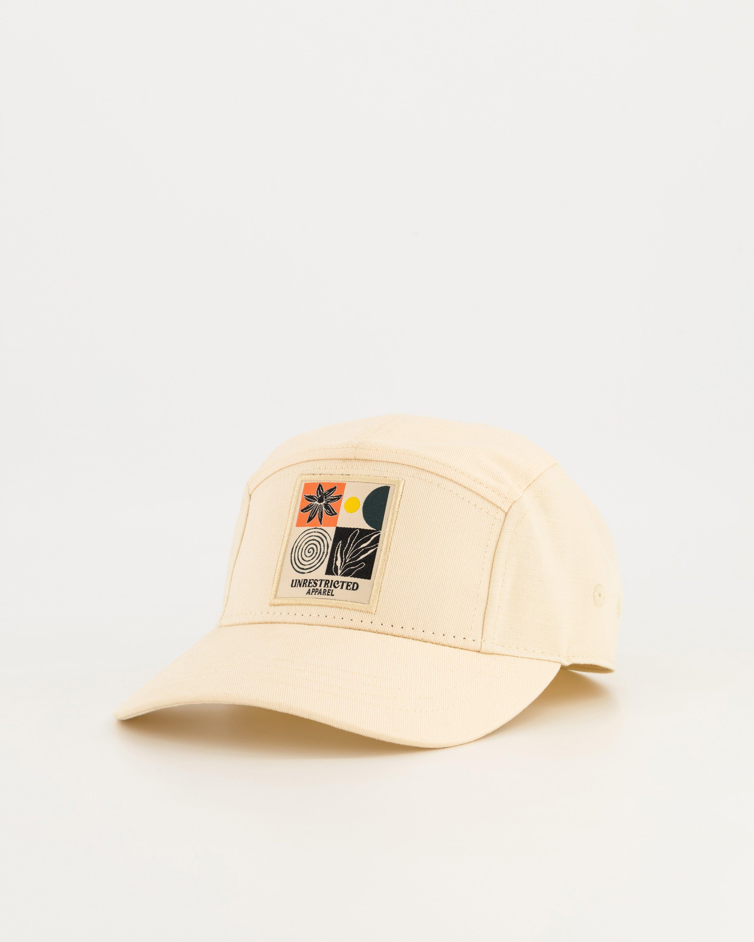 Men’s Diba Embroidered Peak Cap  -  Milk