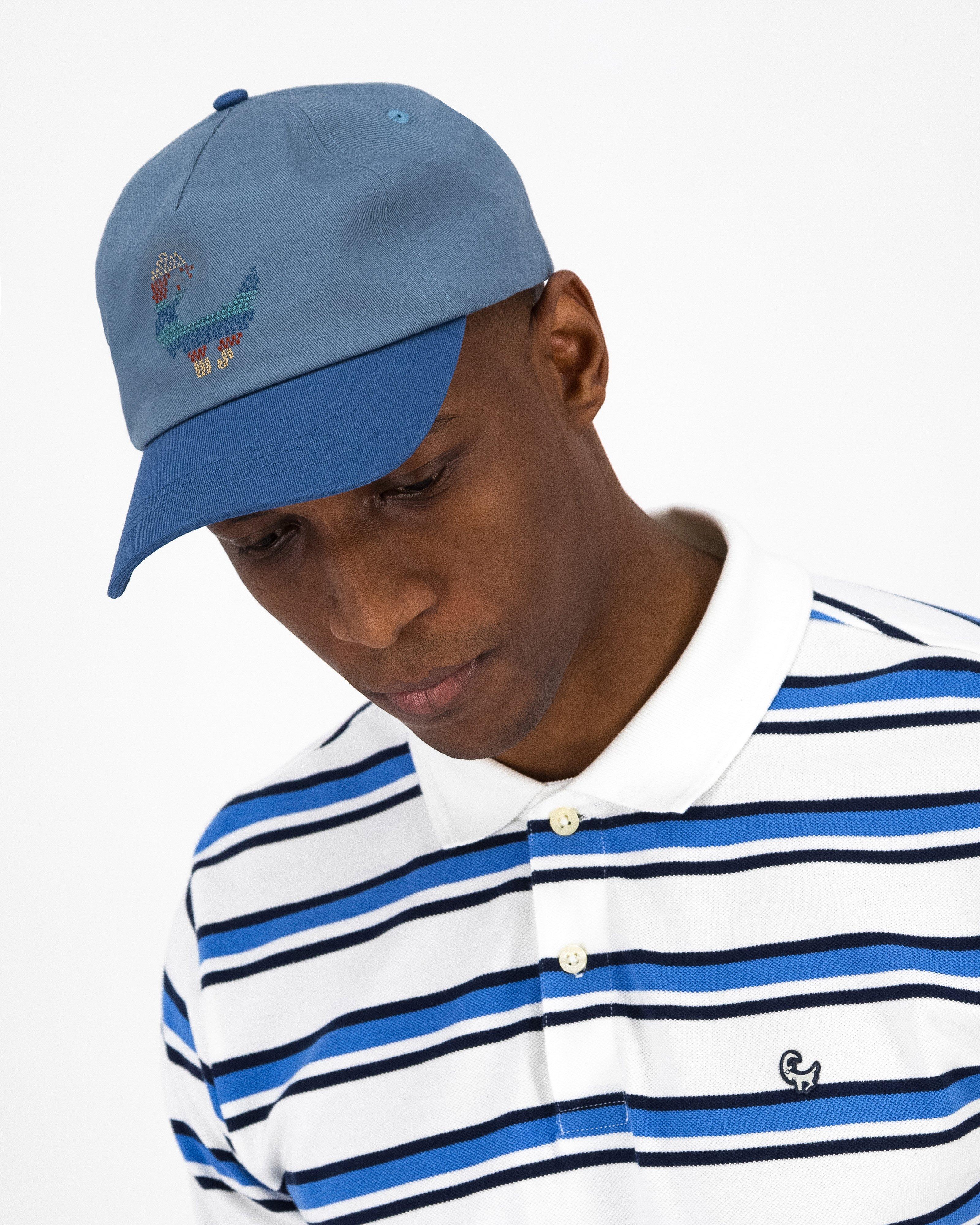 Men’s Reeves Cross-Stitched Groat Peak Cap  -  Light Blue