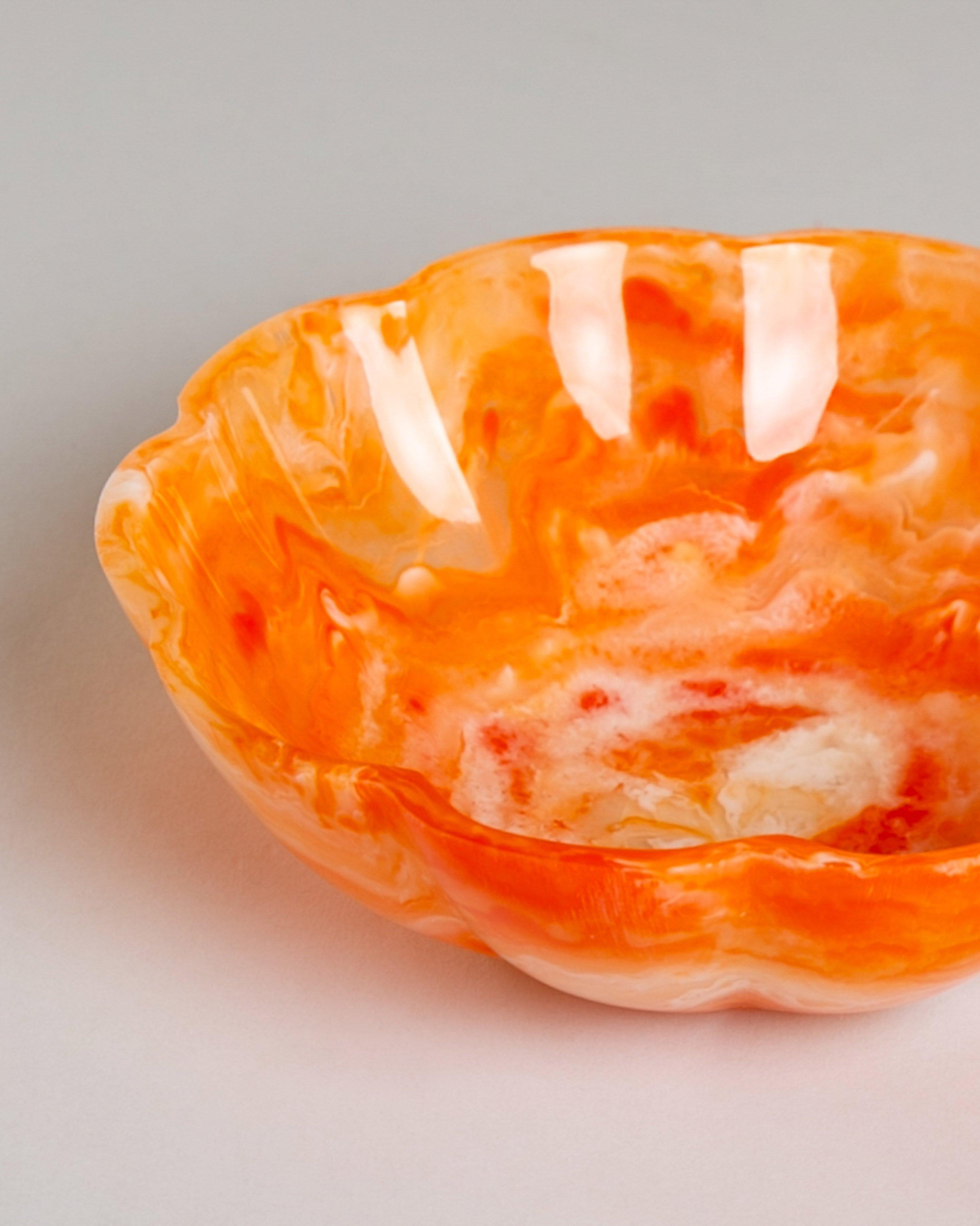 Resin Tapas Bowl -  Orange