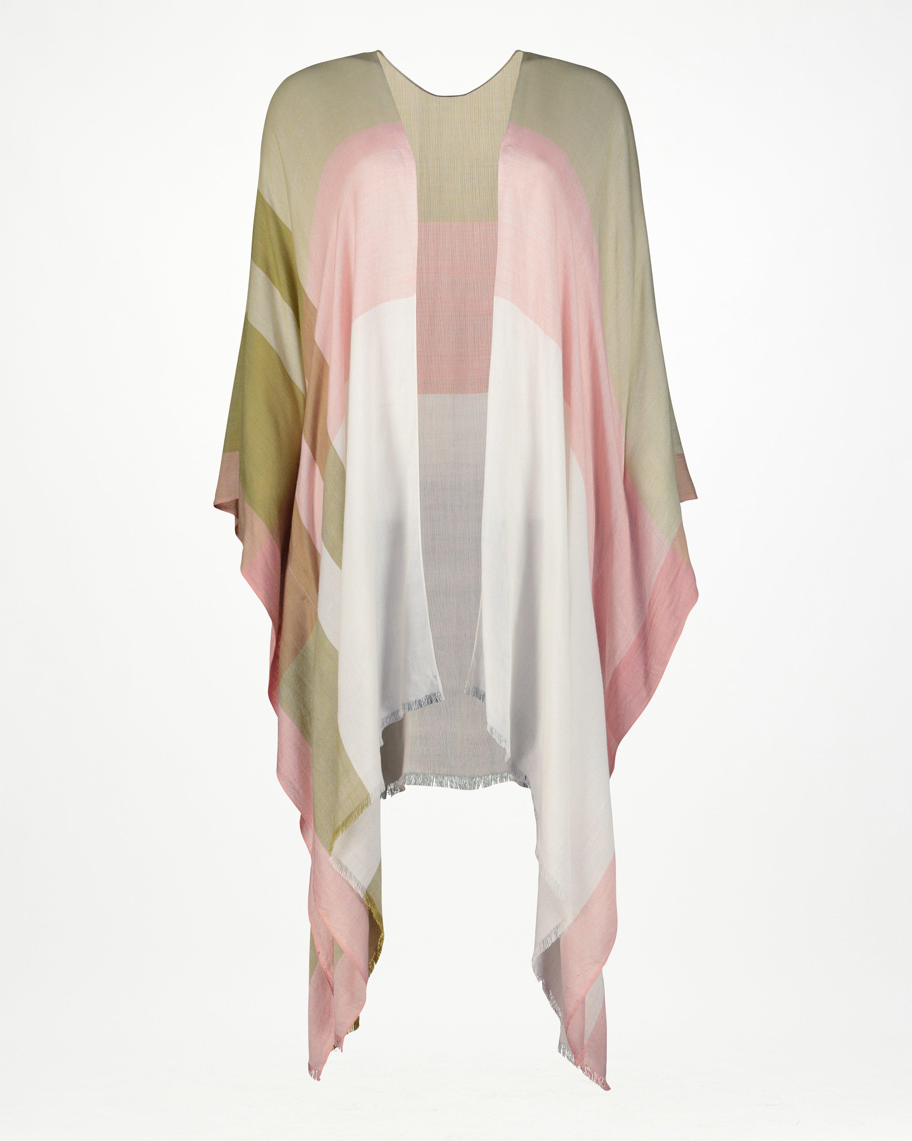 Celia Yarn Dyed Stripe Kimono -  Stone