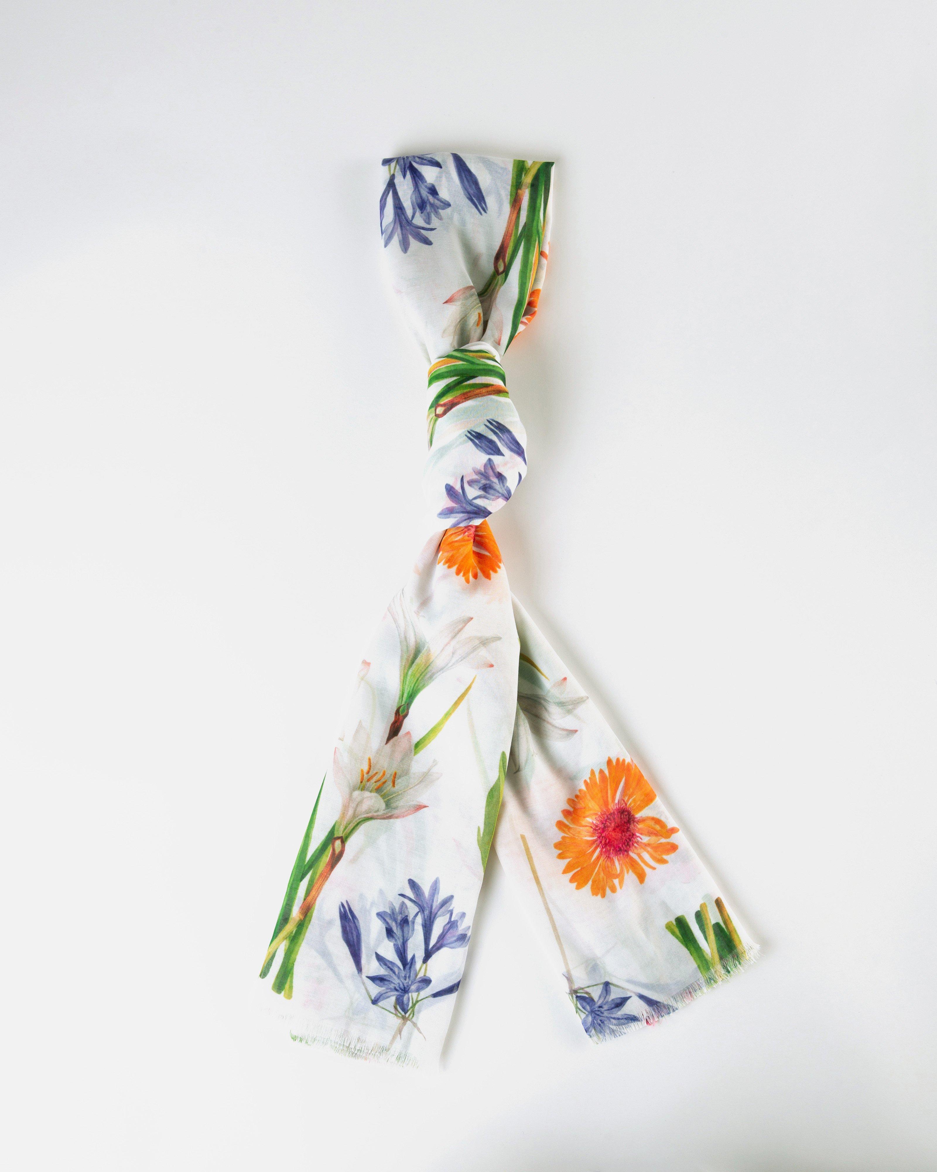 Jenine Floral Print Scarf -  Assorted