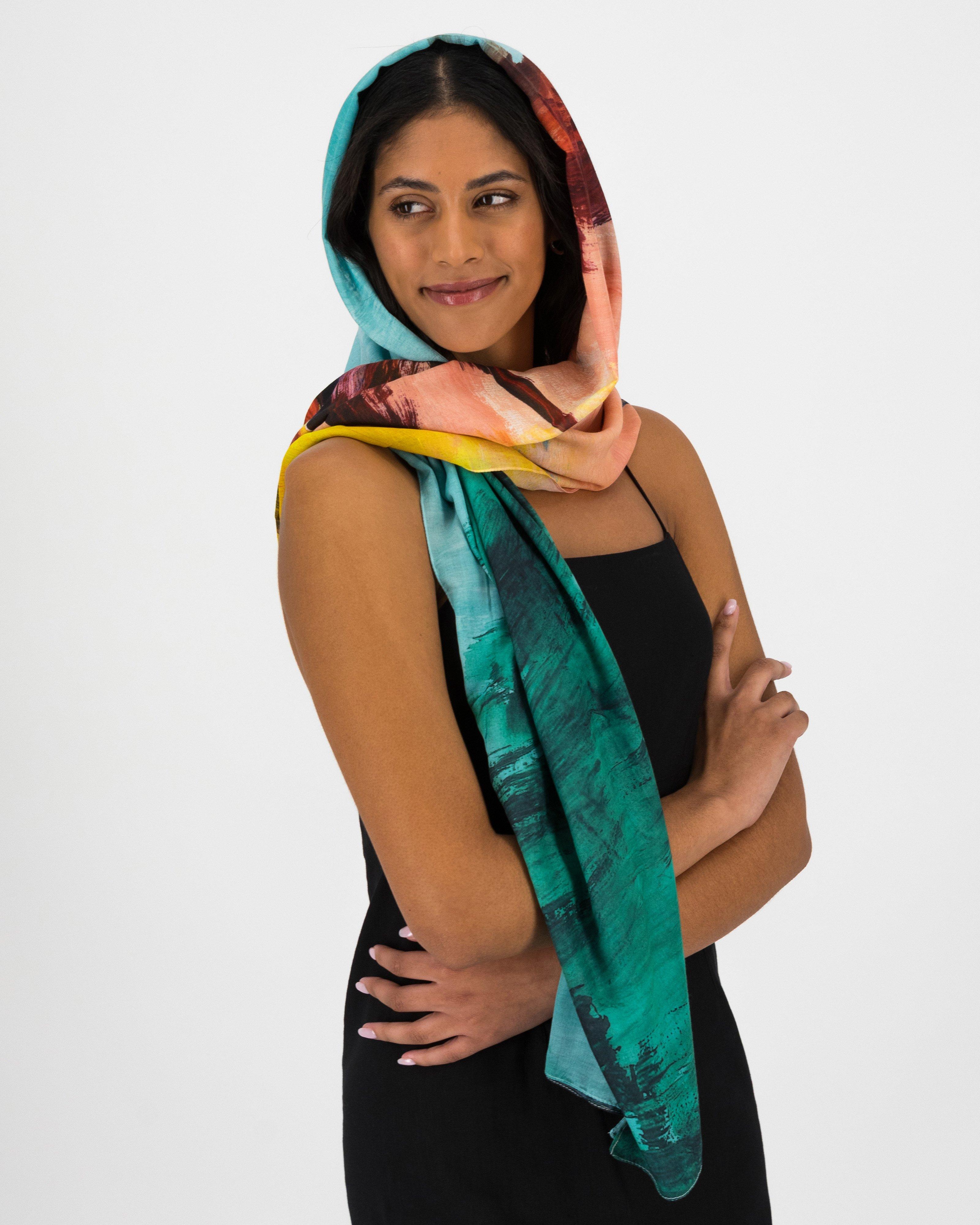 Zelni Abtract Print Scarf -  Assorted