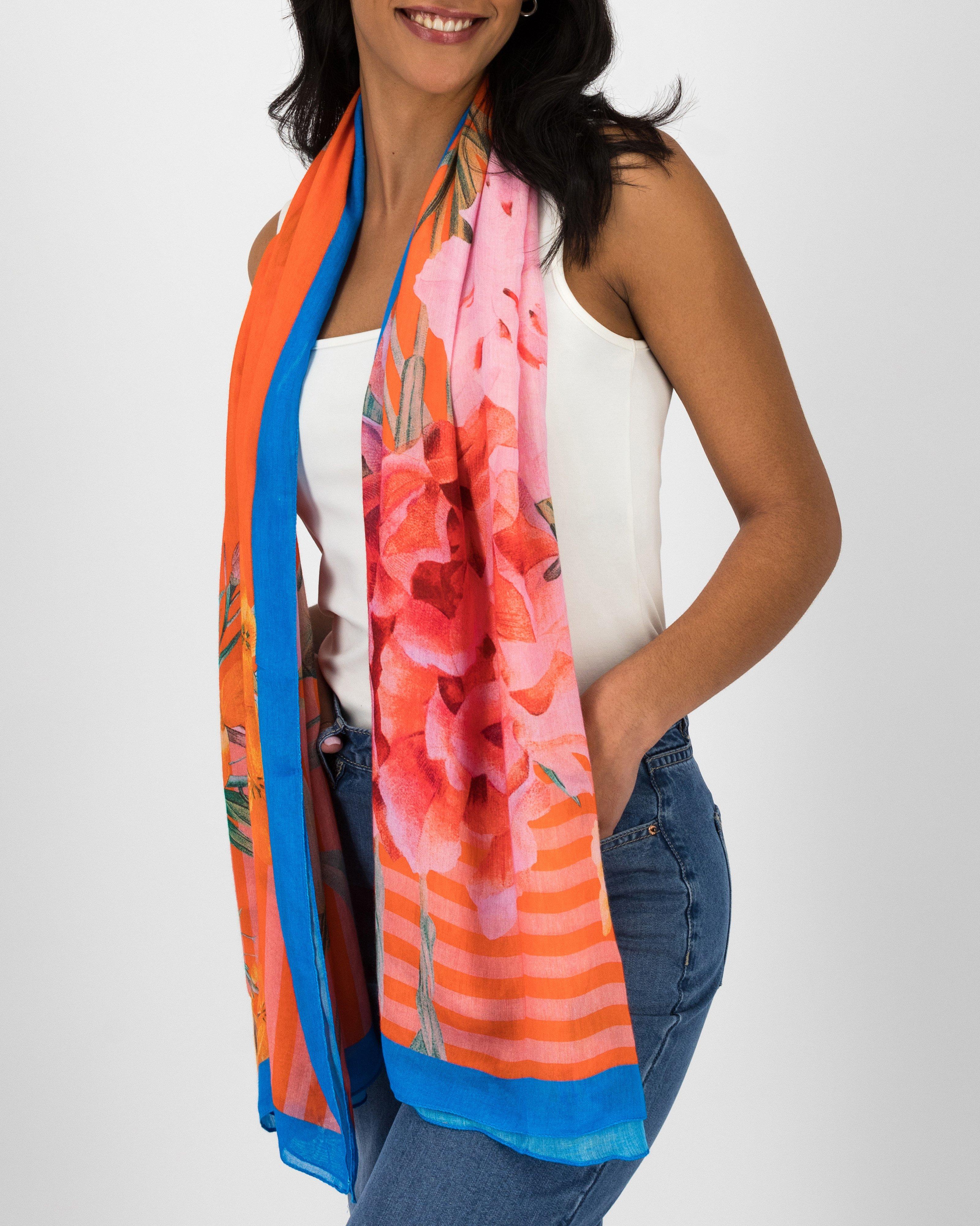 Bernadine Floral Viscose Scarf -  Assorted