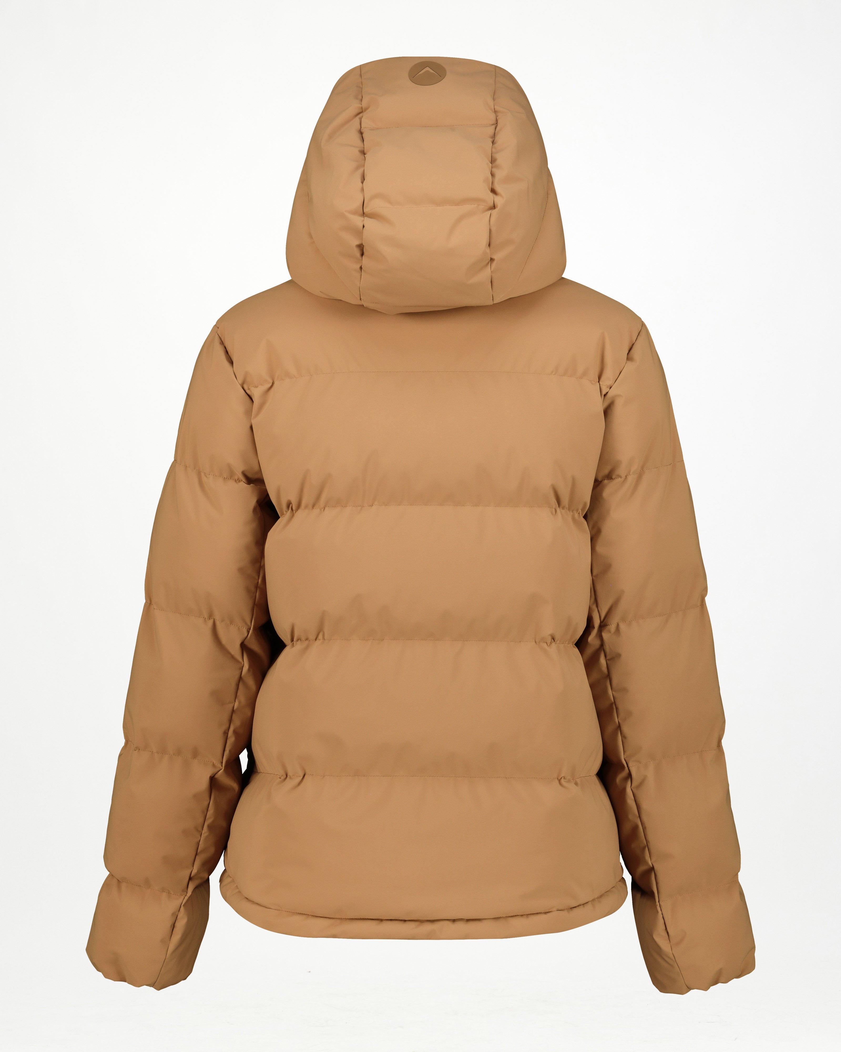 K-Way Women’s Aspen Wide Channel Puffer Jacket -  Tan