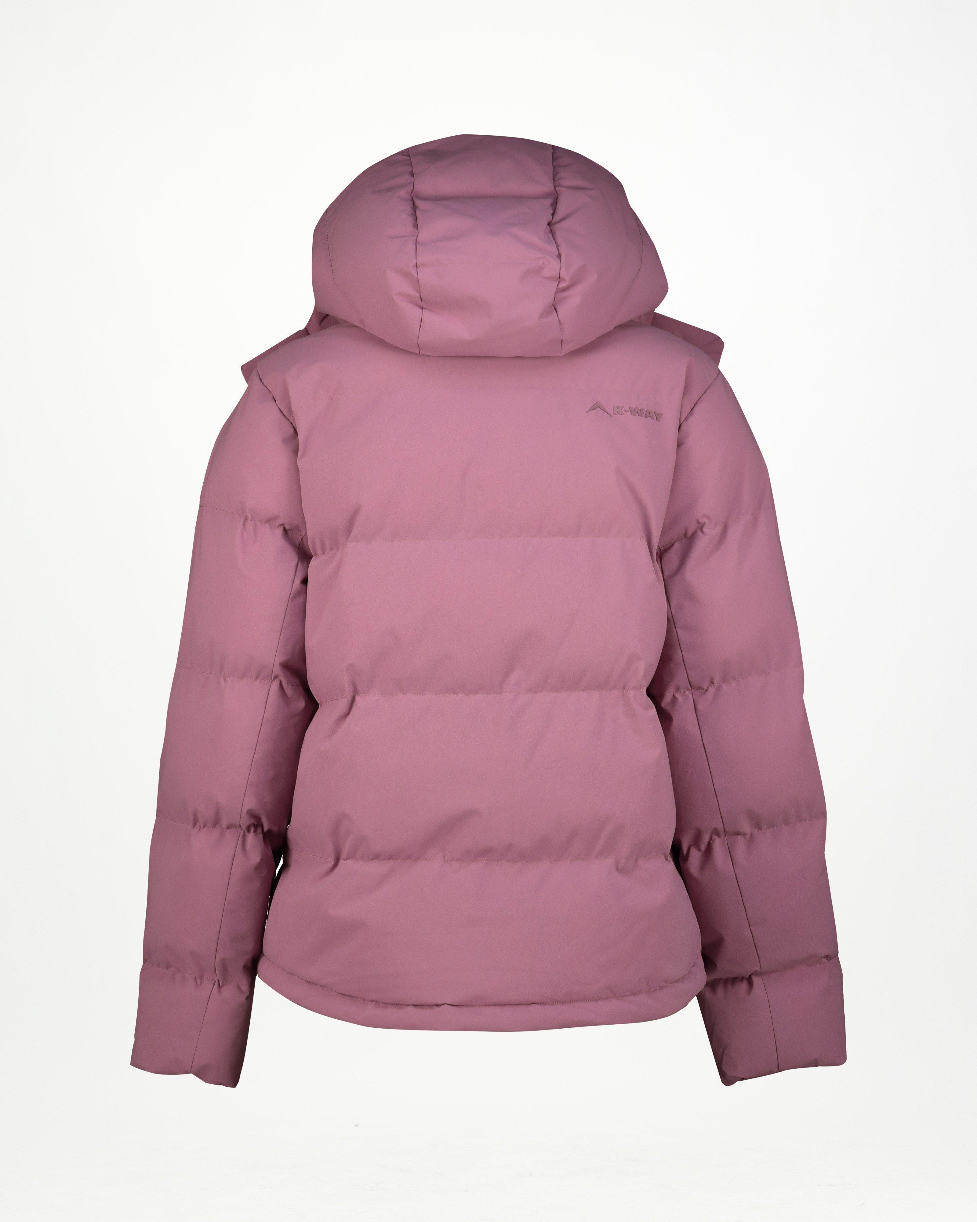 K-Way Women’s Aspen Wide Channel Puffer Jacket -  Mauve