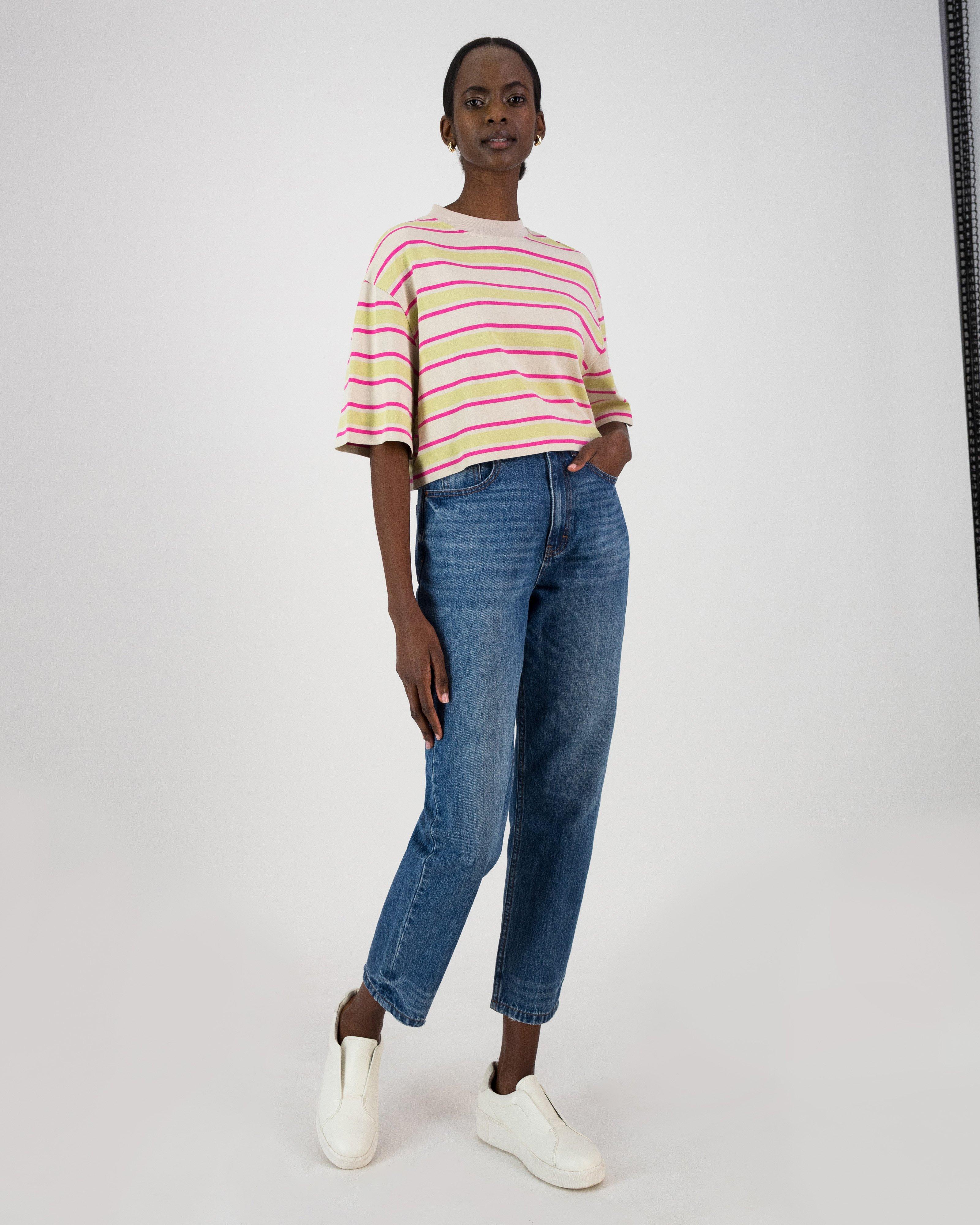 Aneko Stripe Knit Top -  Assorted