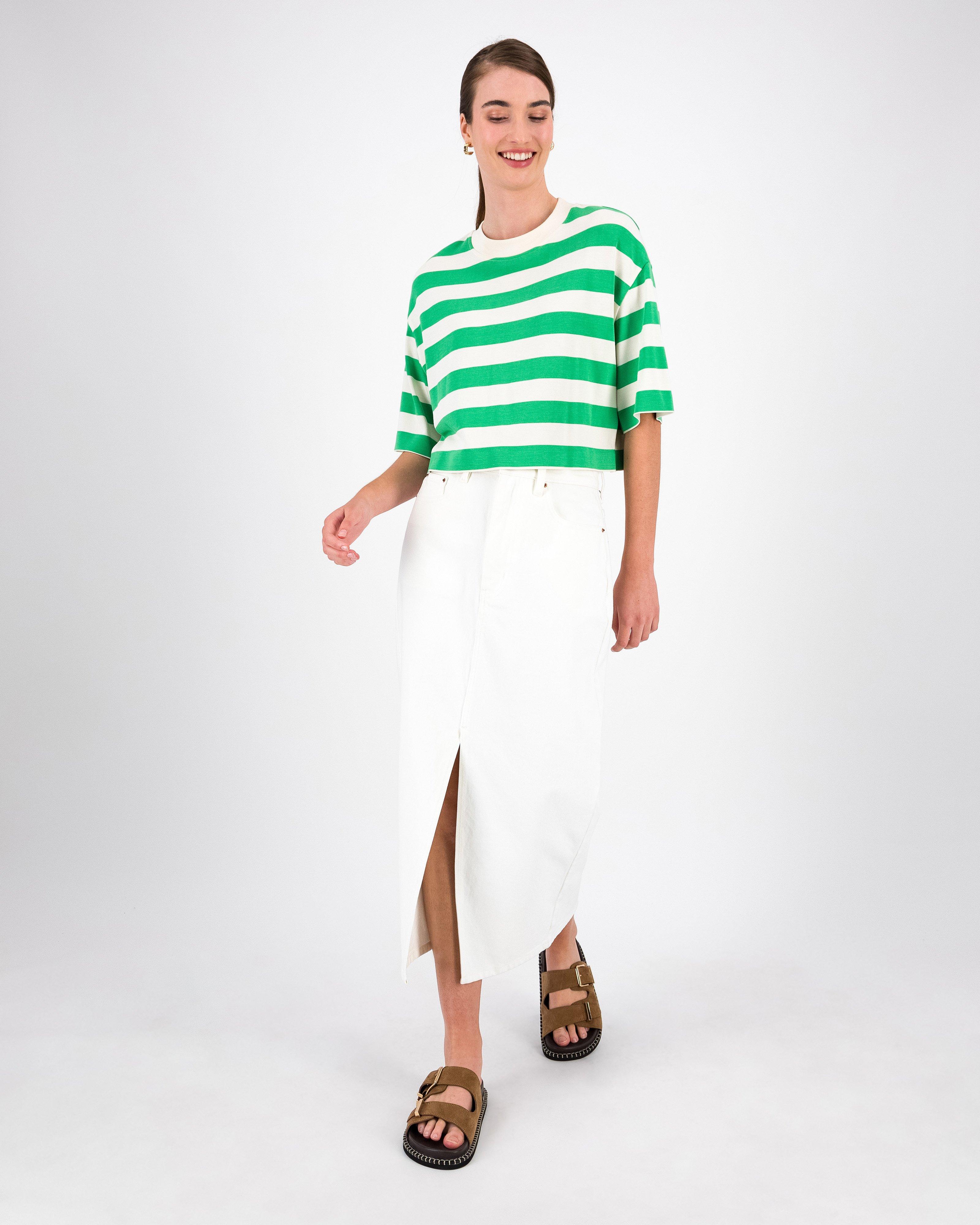 Aneko Stripe Knit Top -  Assorted