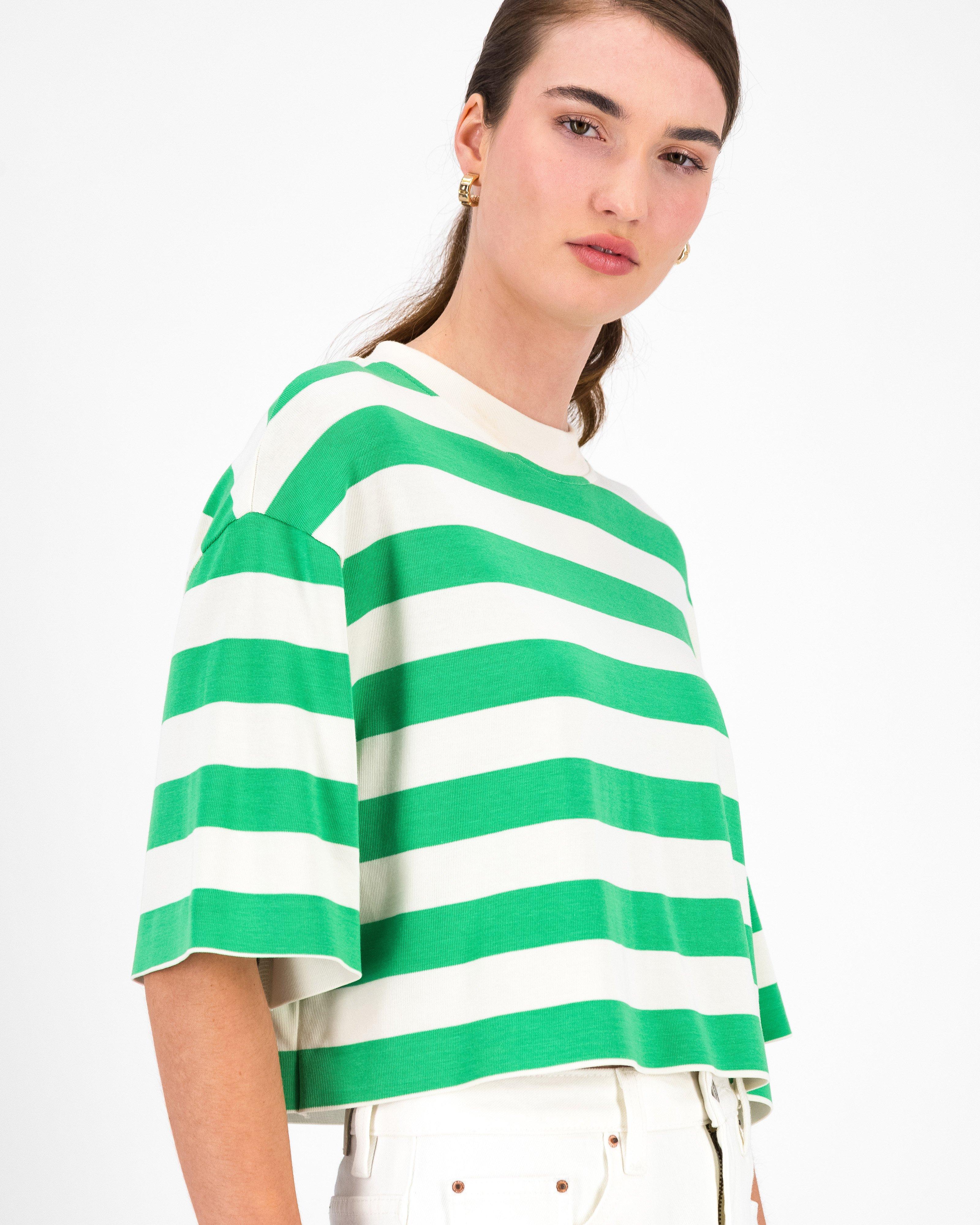 Aneko Stripe Knit Top -  Assorted