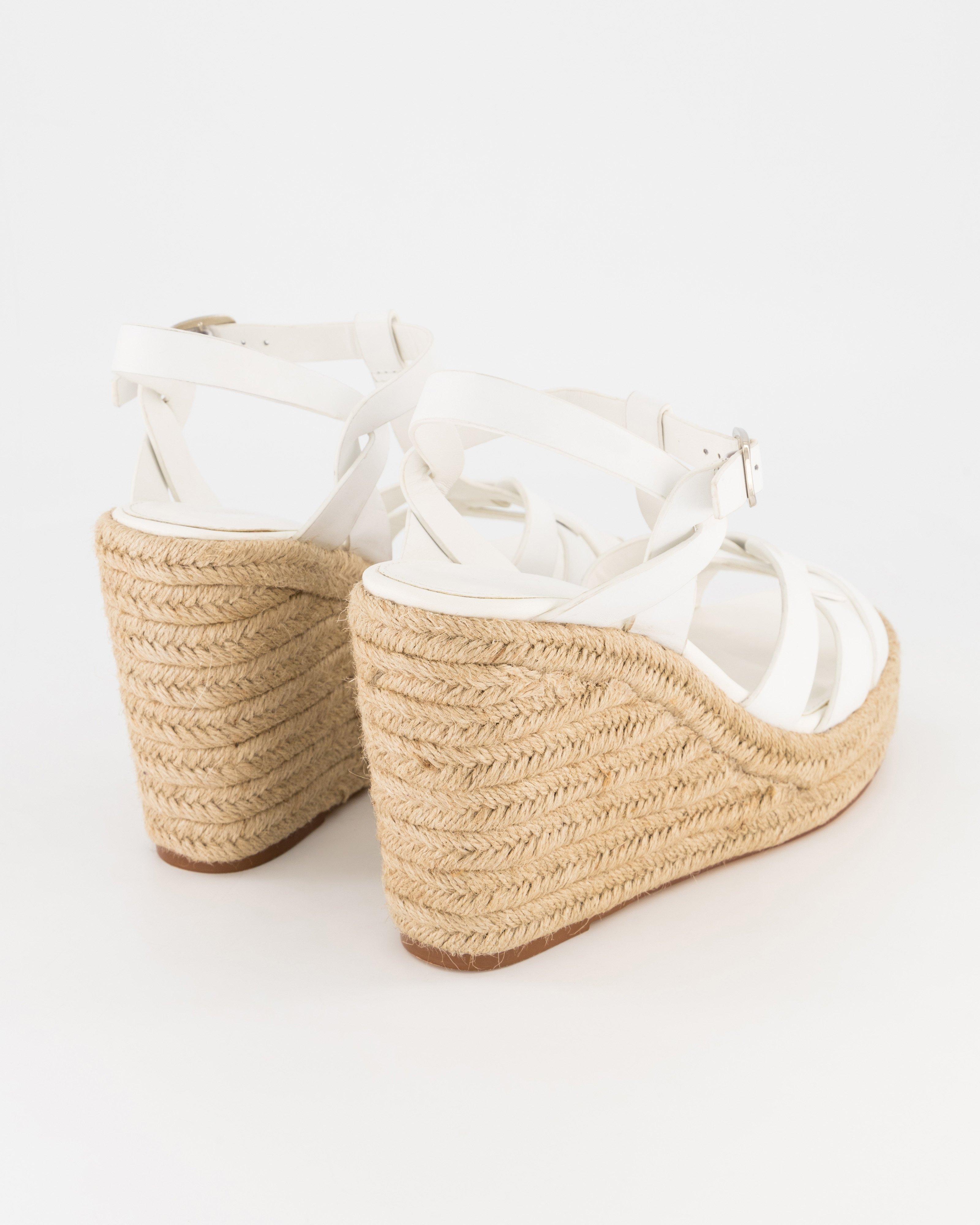ellen embossed leather wedge