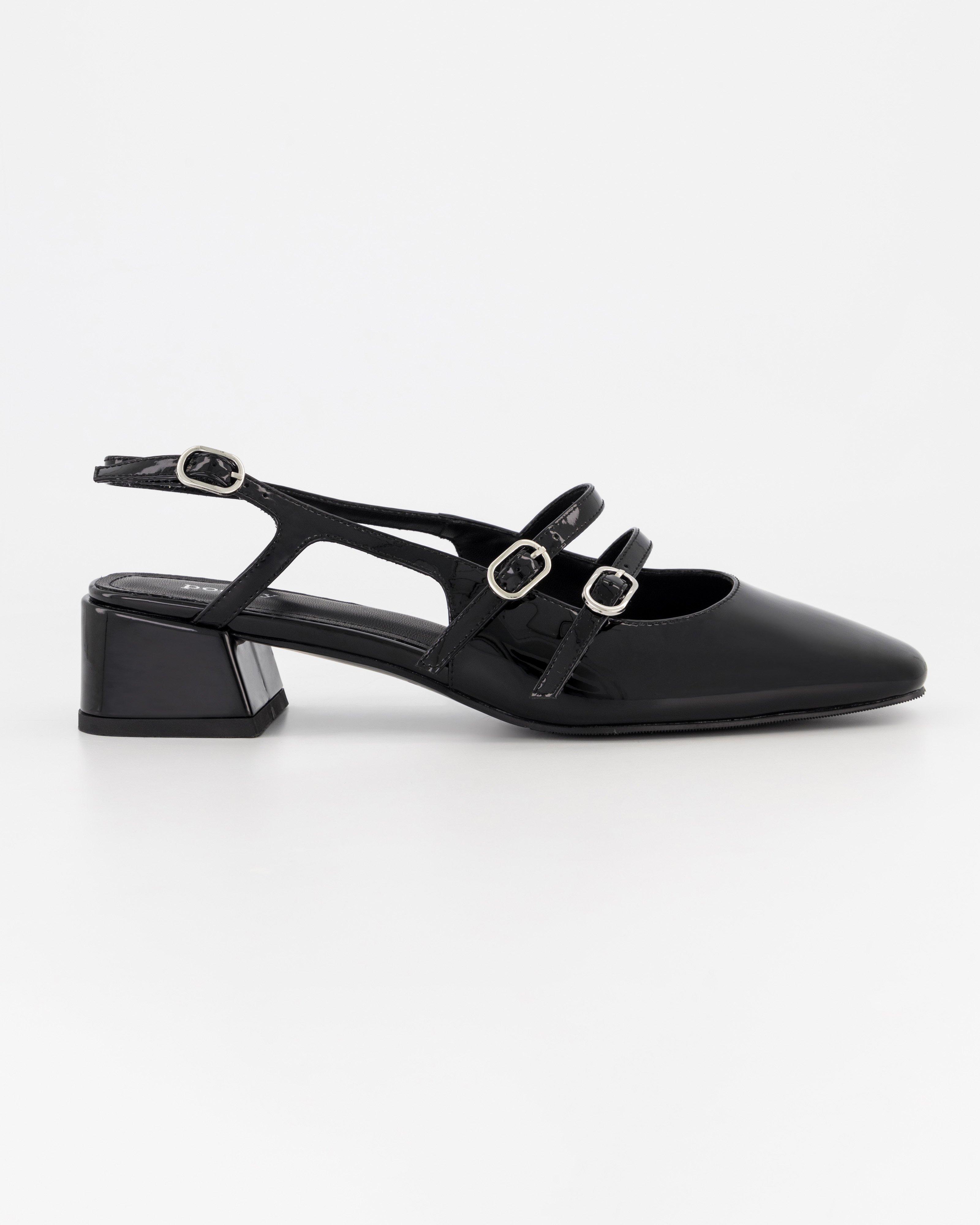 Tilly Buckle Heel -  Black