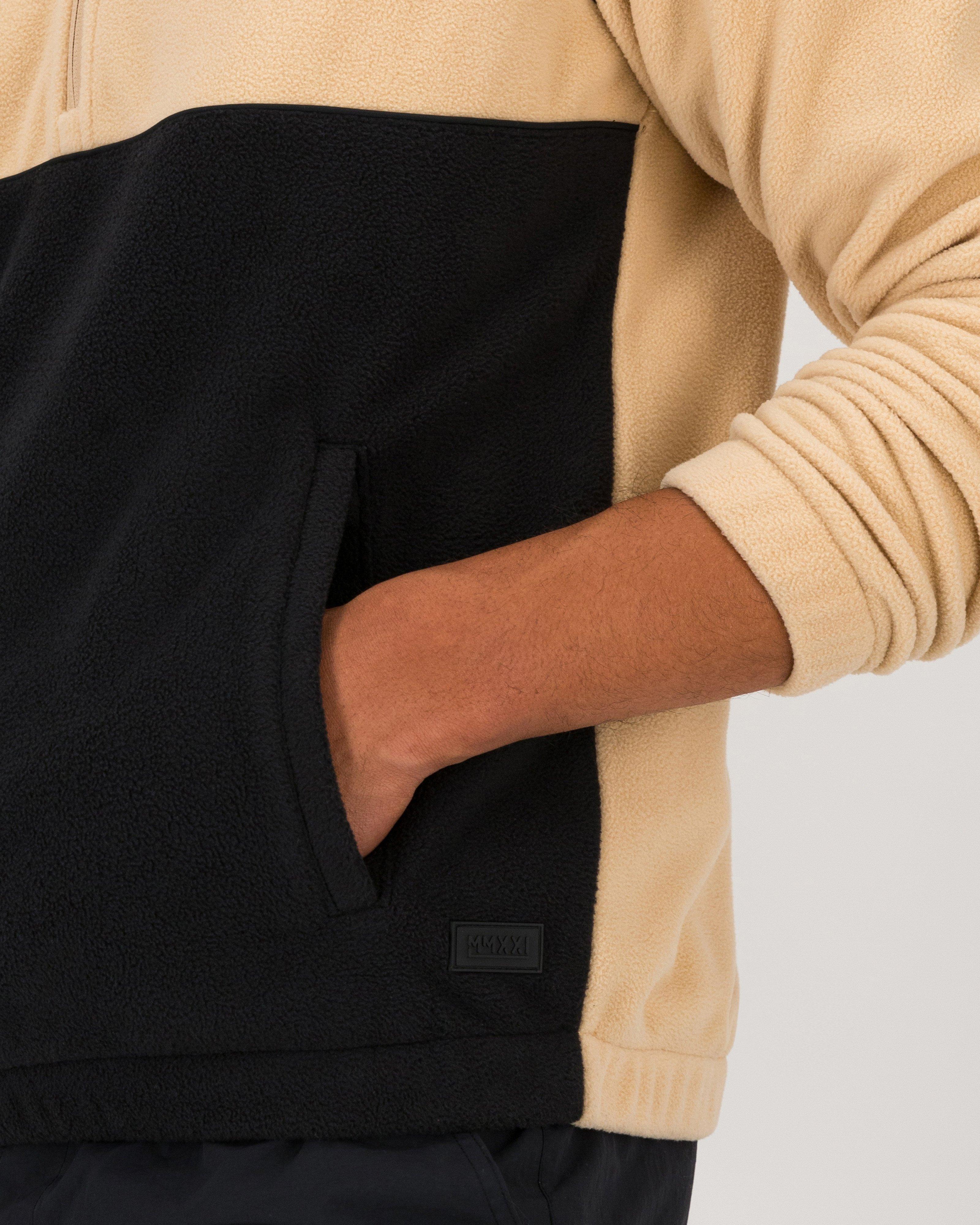 MMXXI Half-Zip Polar Fleece Track Top -  Camel