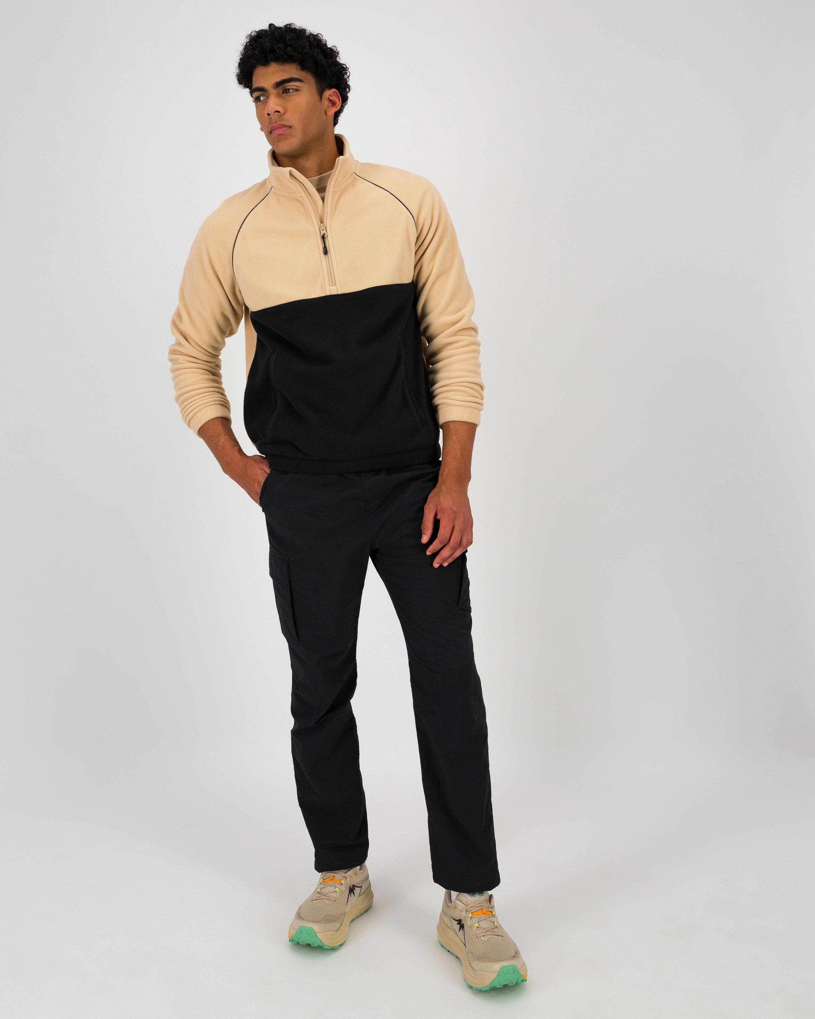 MMXXI Half-Zip Polar Fleece Track Top -  Camel