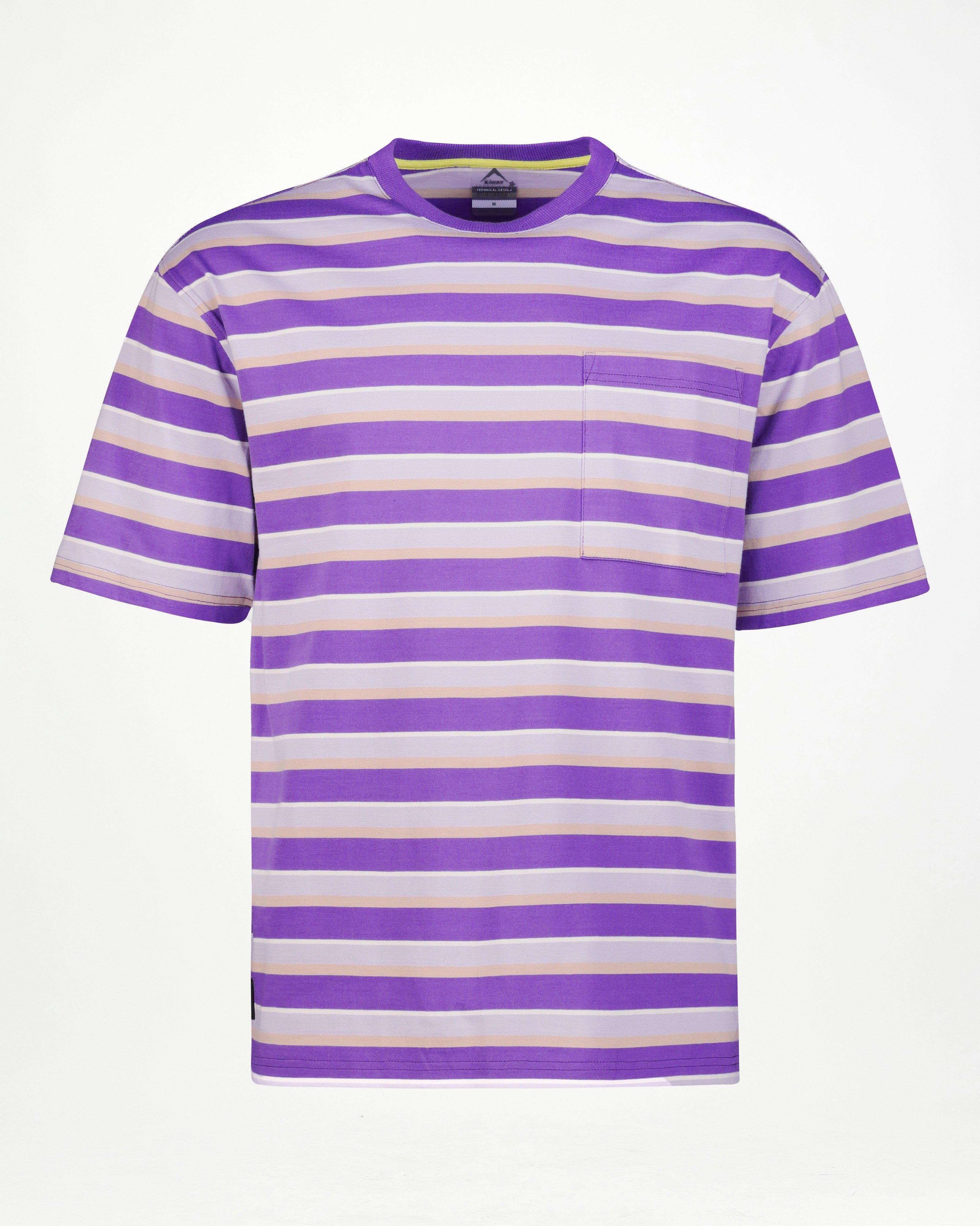 MMXXI Stripe Pocket T-shirt -  Lilac