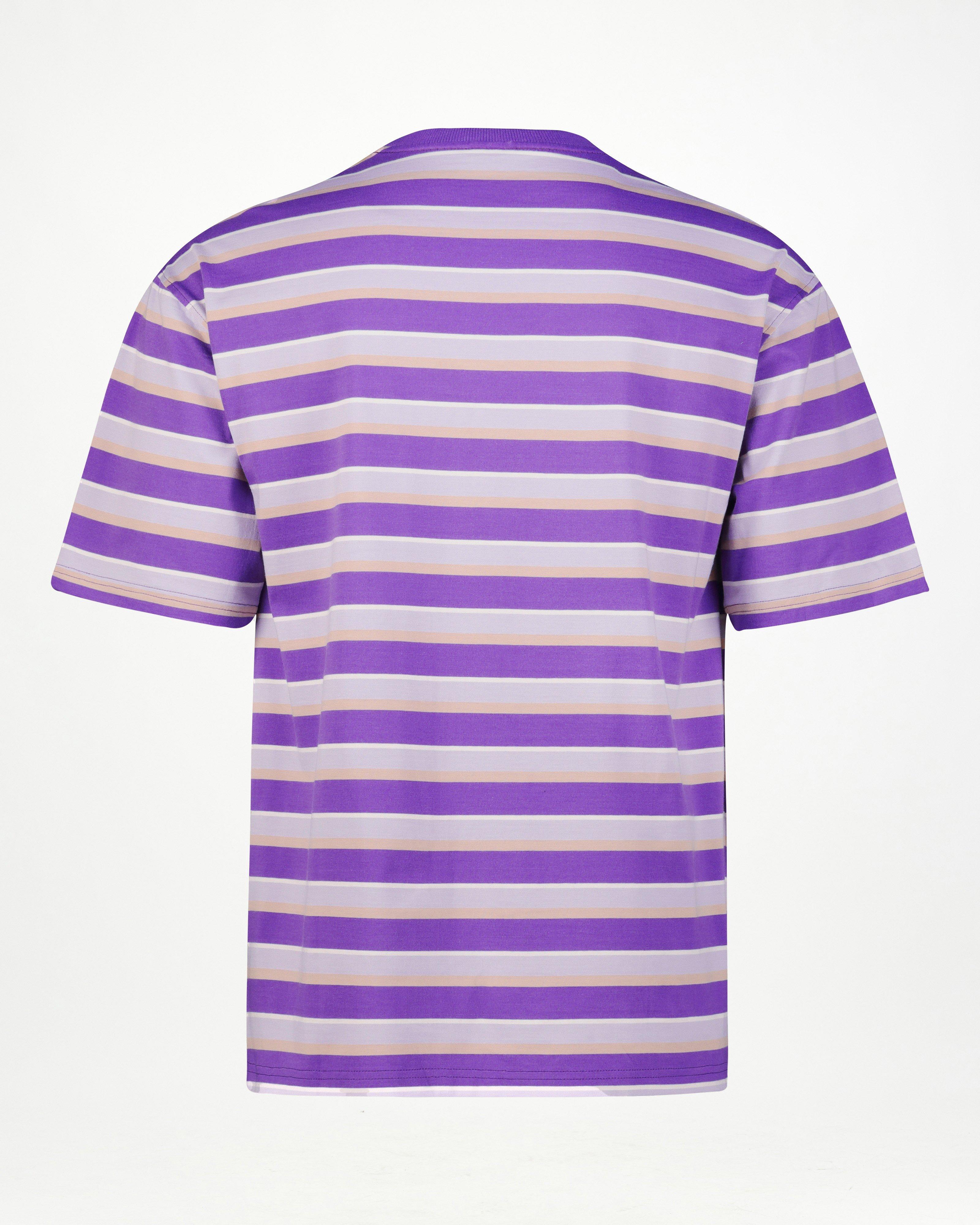 MMXXI Stripe Pocket T-shirt -  Lilac