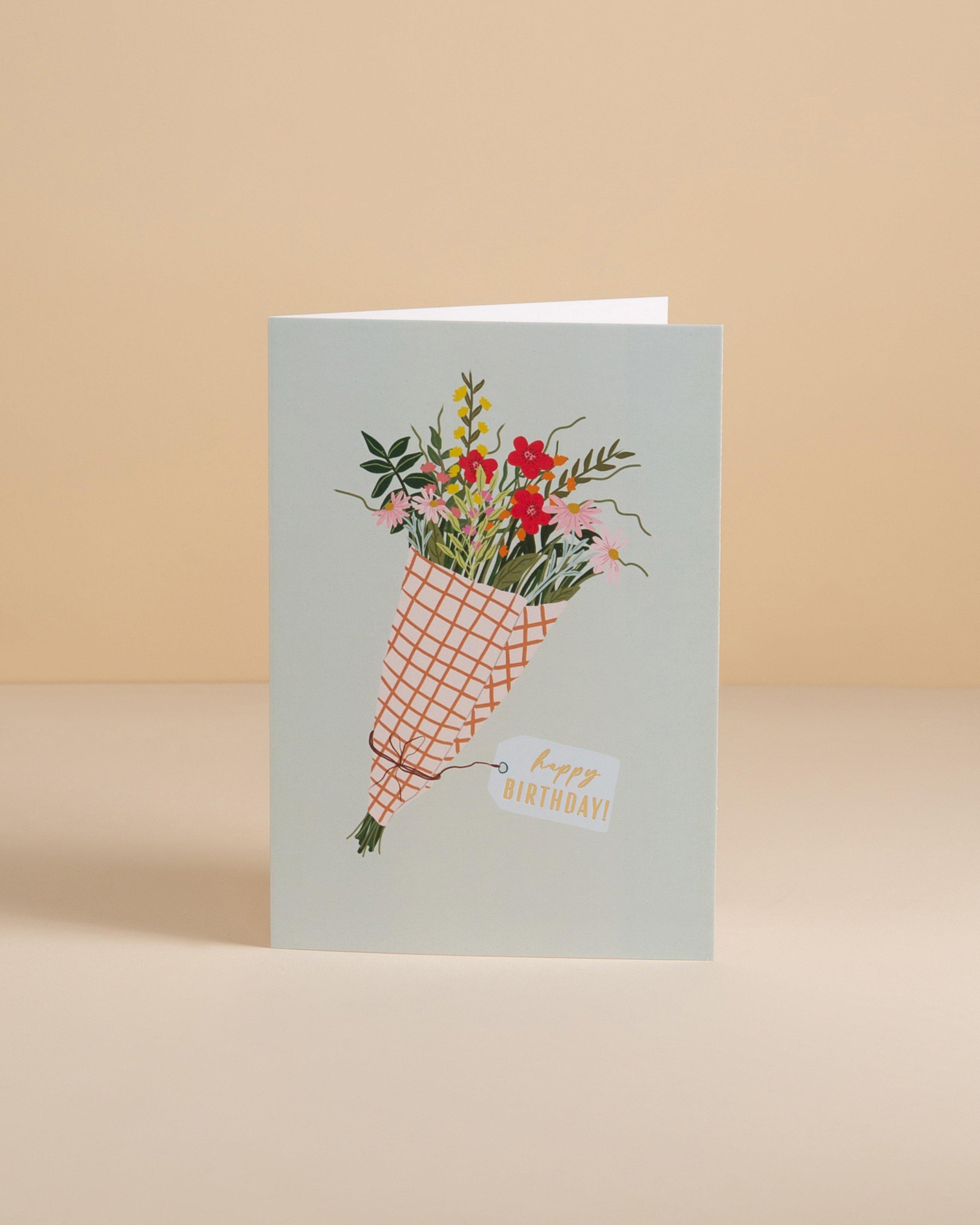 Birthday Flowers Card -  Assorted