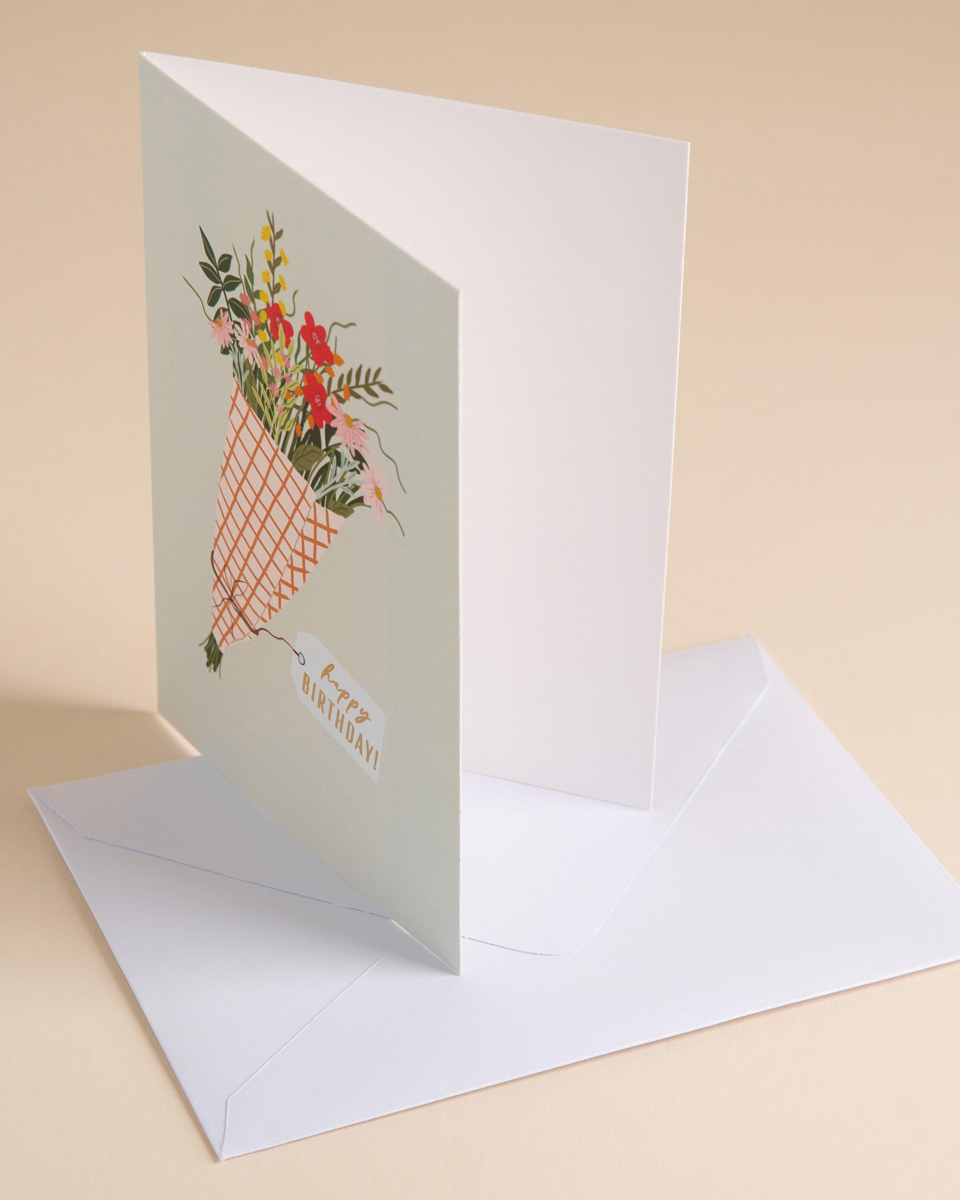 Birthday Flowers Card -  Assorted