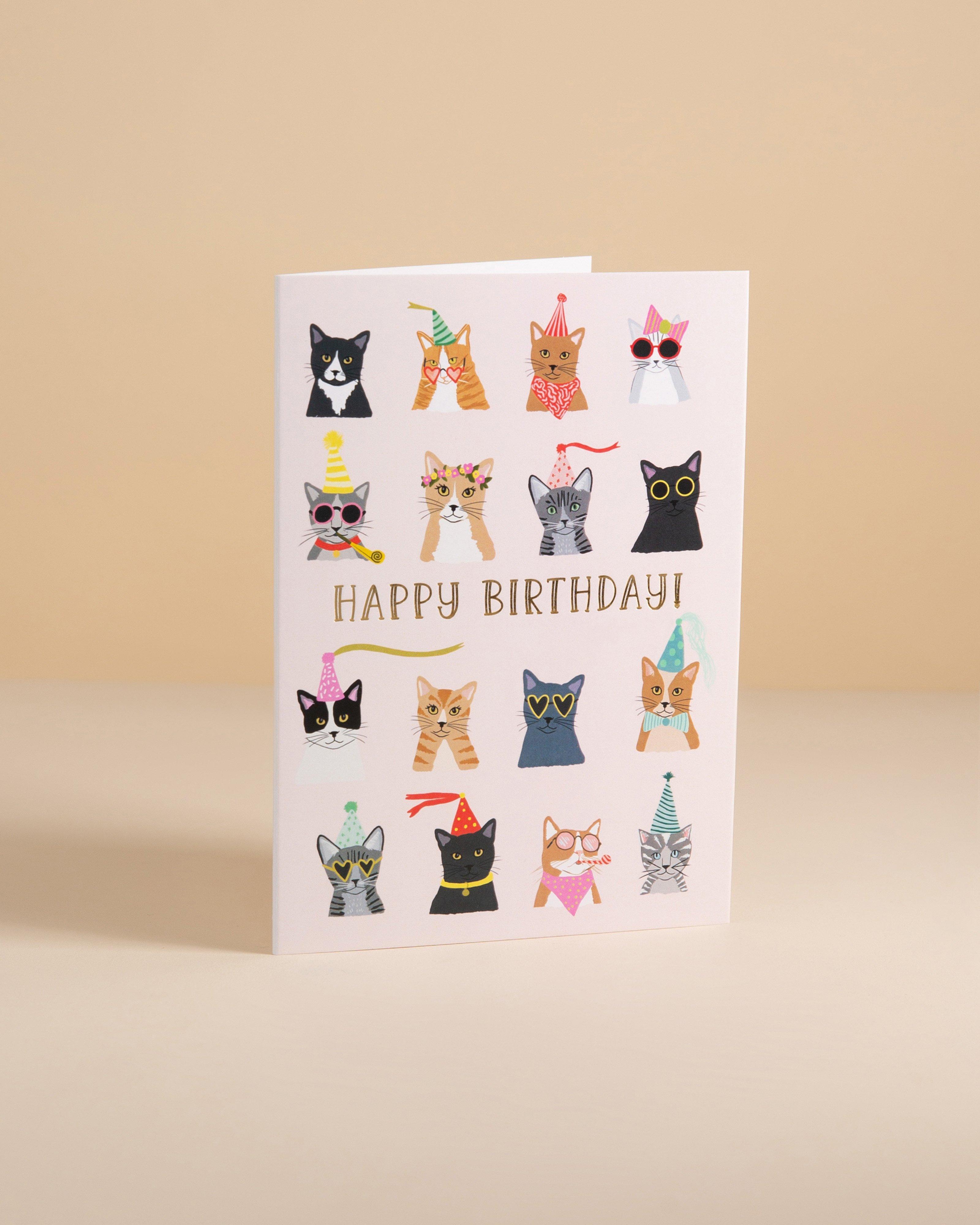 Birthday Cats Card -  Assorted