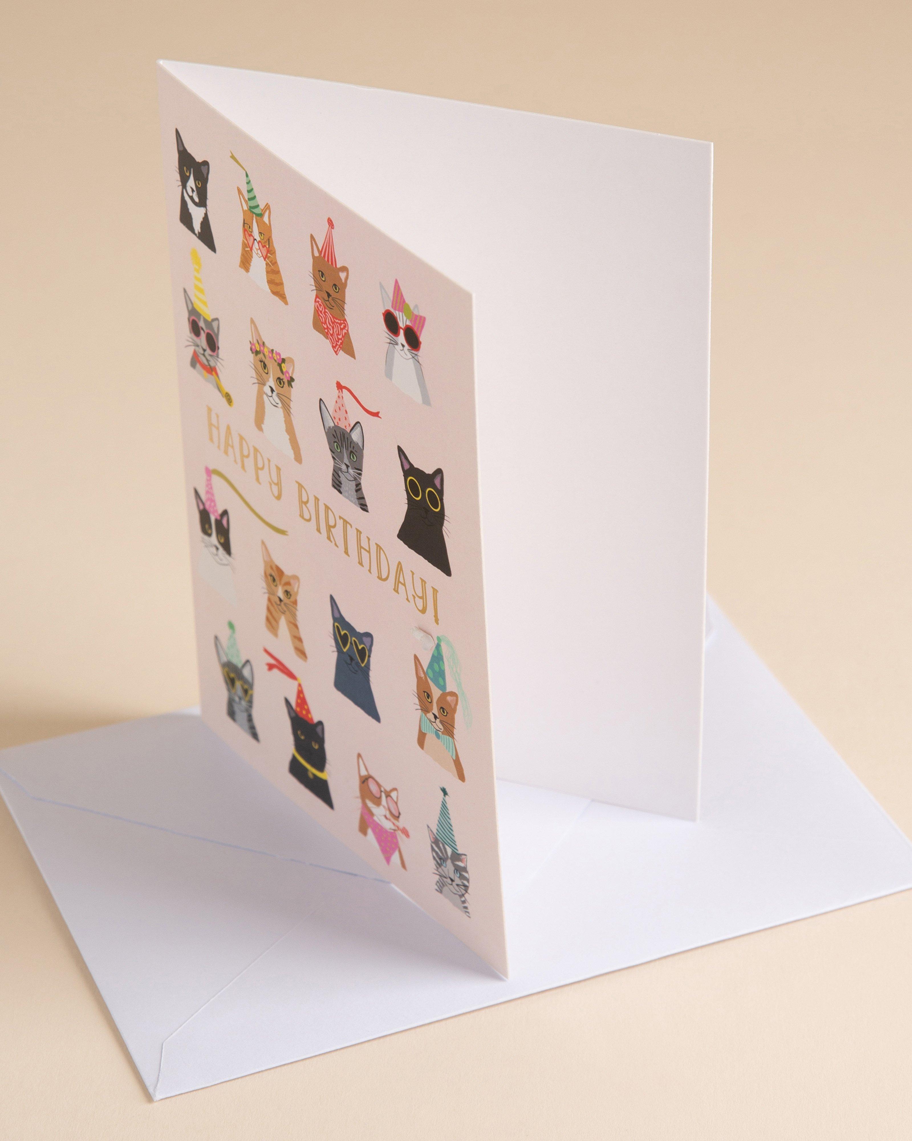 Birthday Cats Card -  Assorted