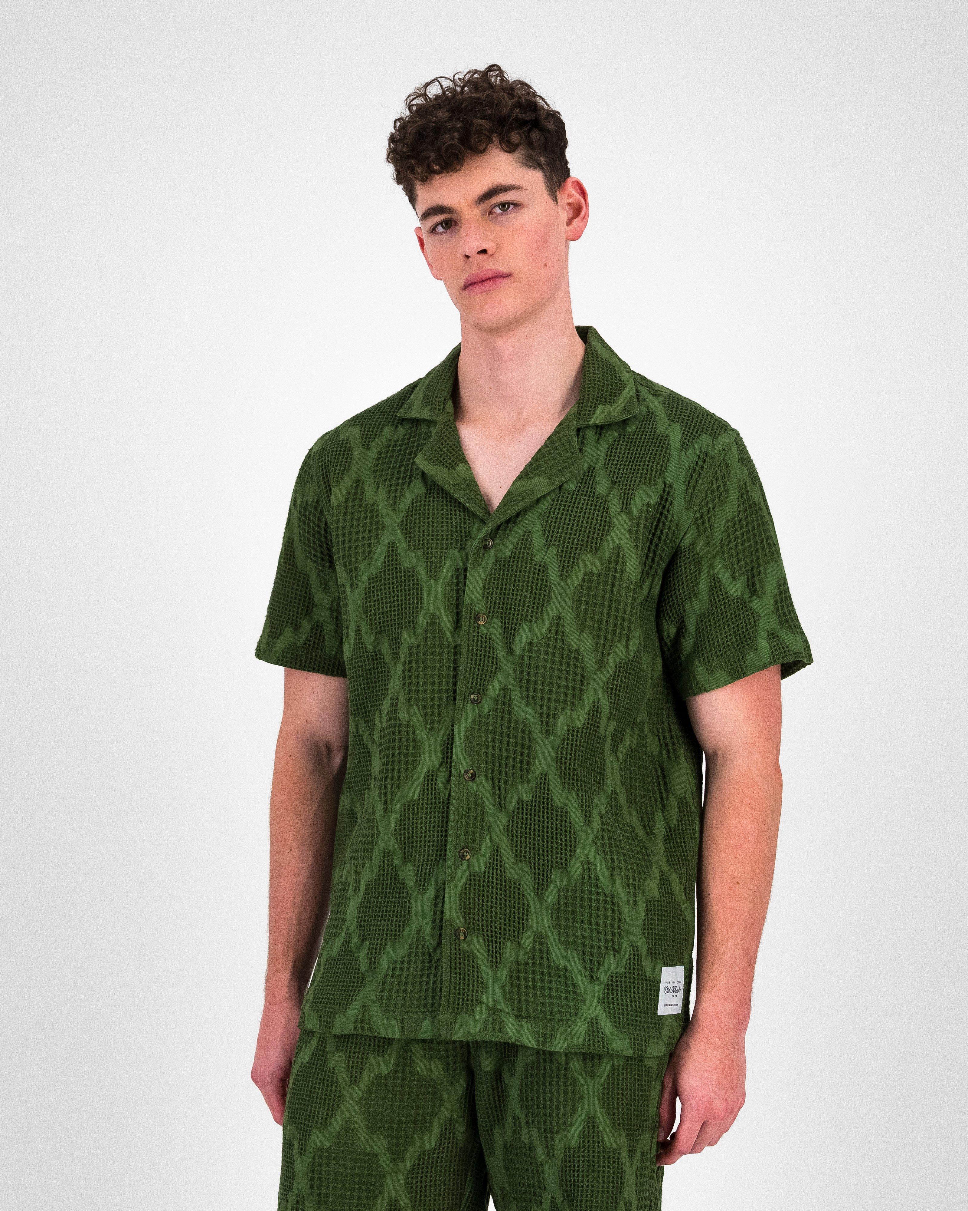 Men's Dom Textured Shirt | Old Khaki