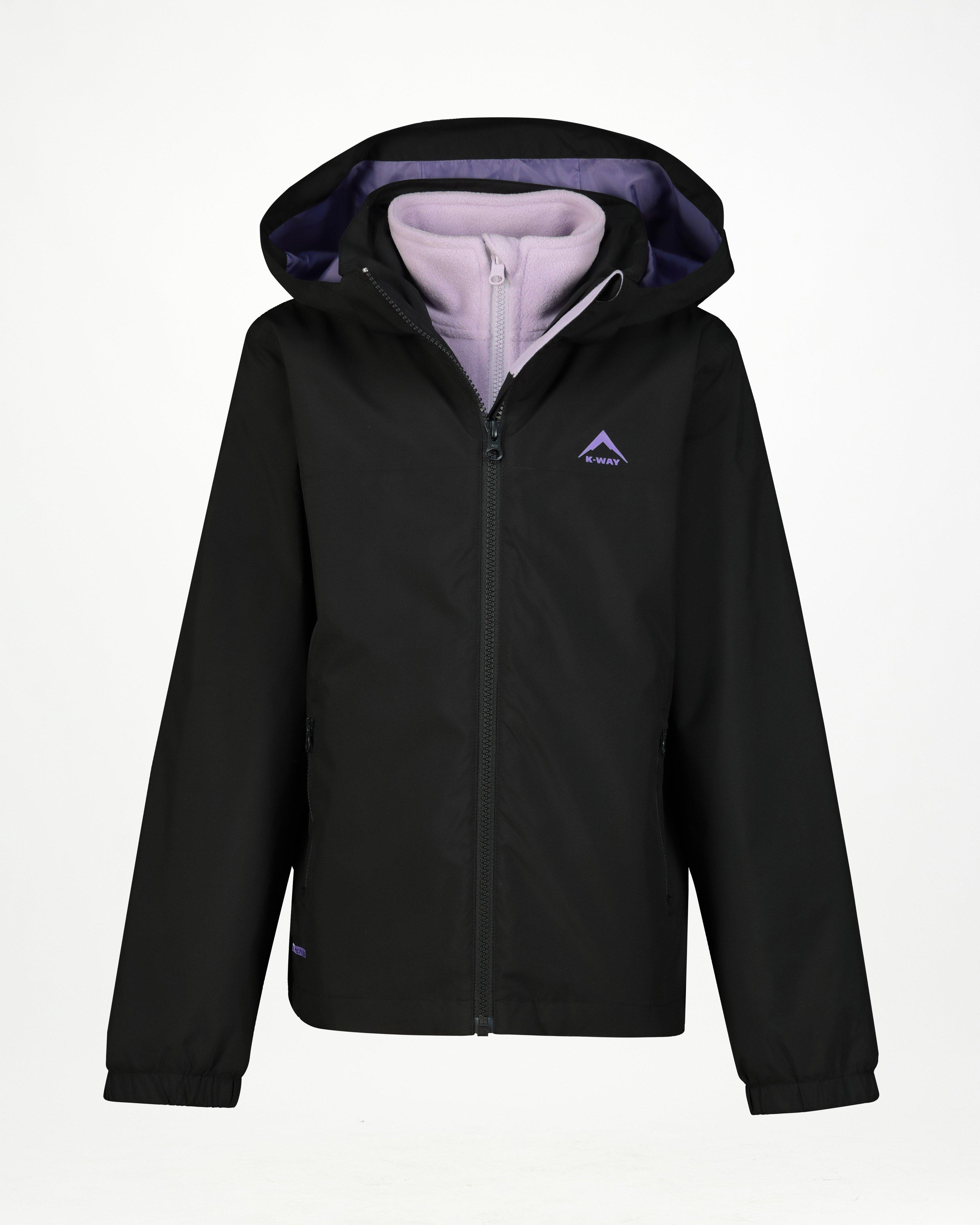 K-Way Youth 3-in-1 Jacket -  Black