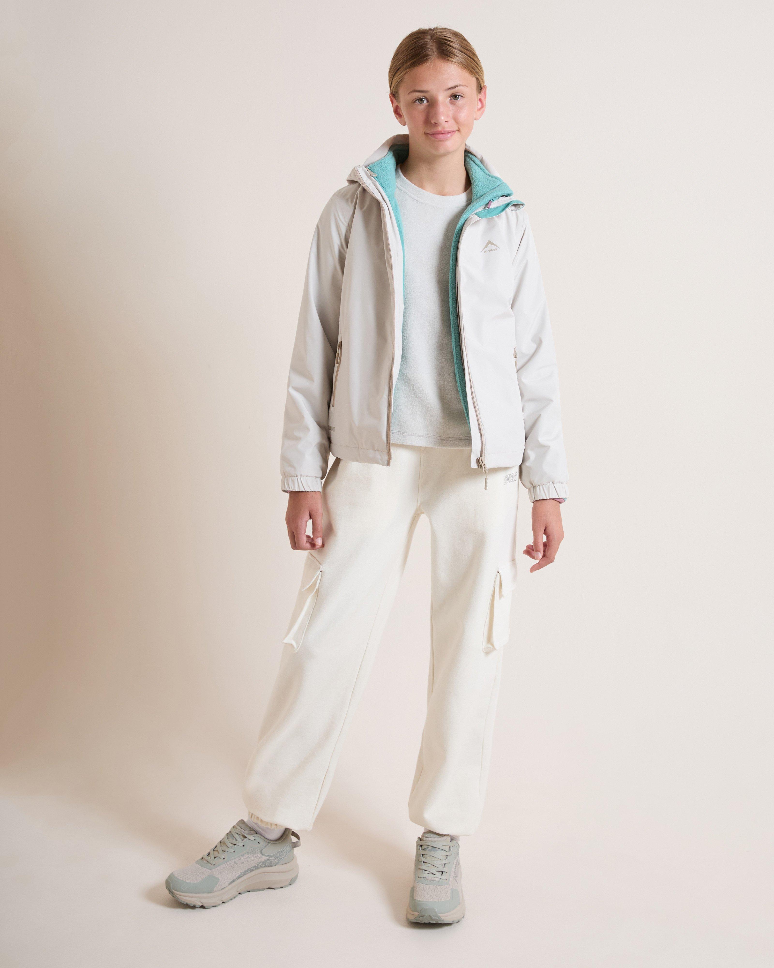ジャケット・アウター FIFTEEN LOVE ~NKzip white~ (U:nity size) K-Way Youth 3-in-1 Jacket | Cape Union Mart