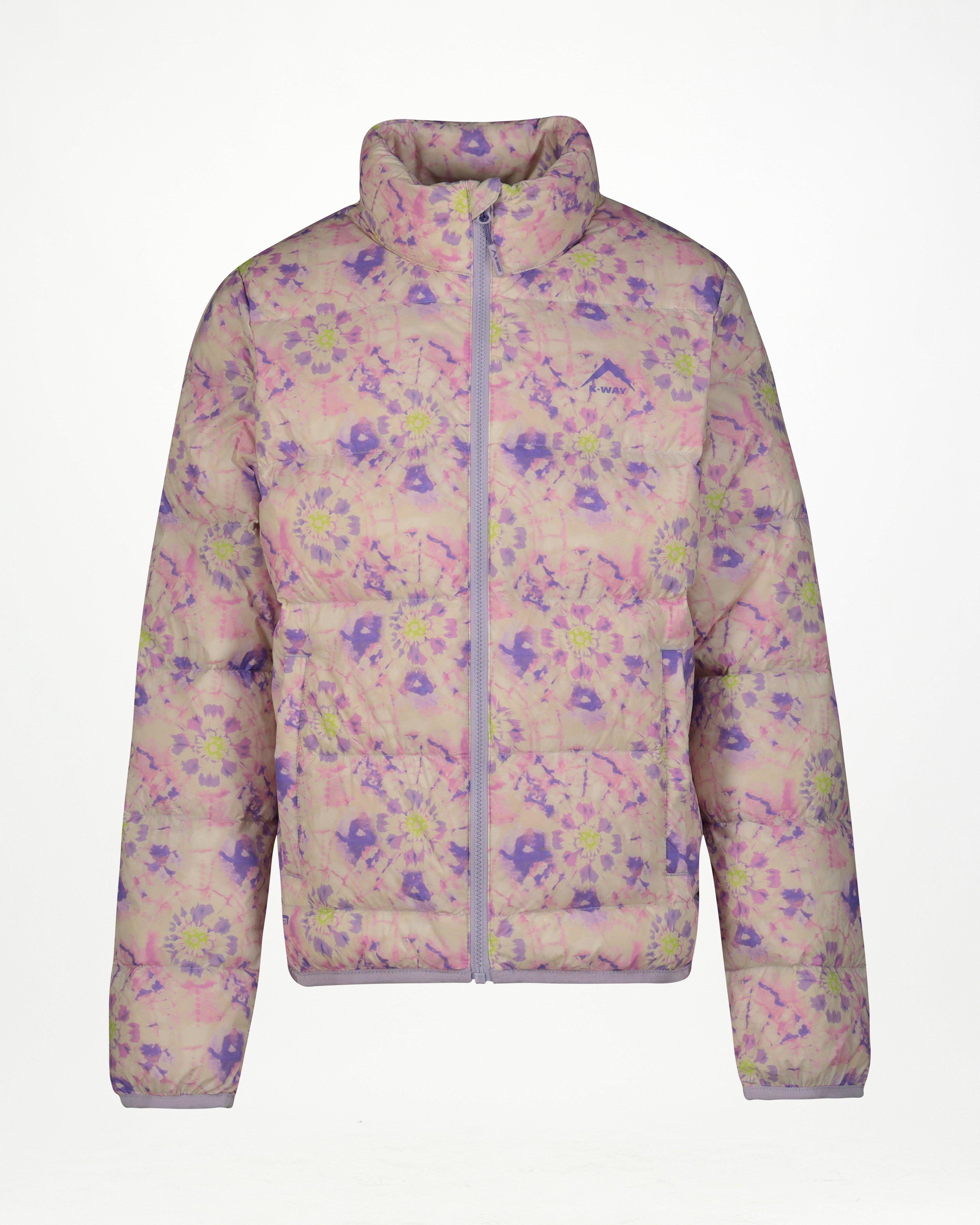 K-Way Youth K-lite Printed Wide Channel Down Puffer Jacket -  Pink