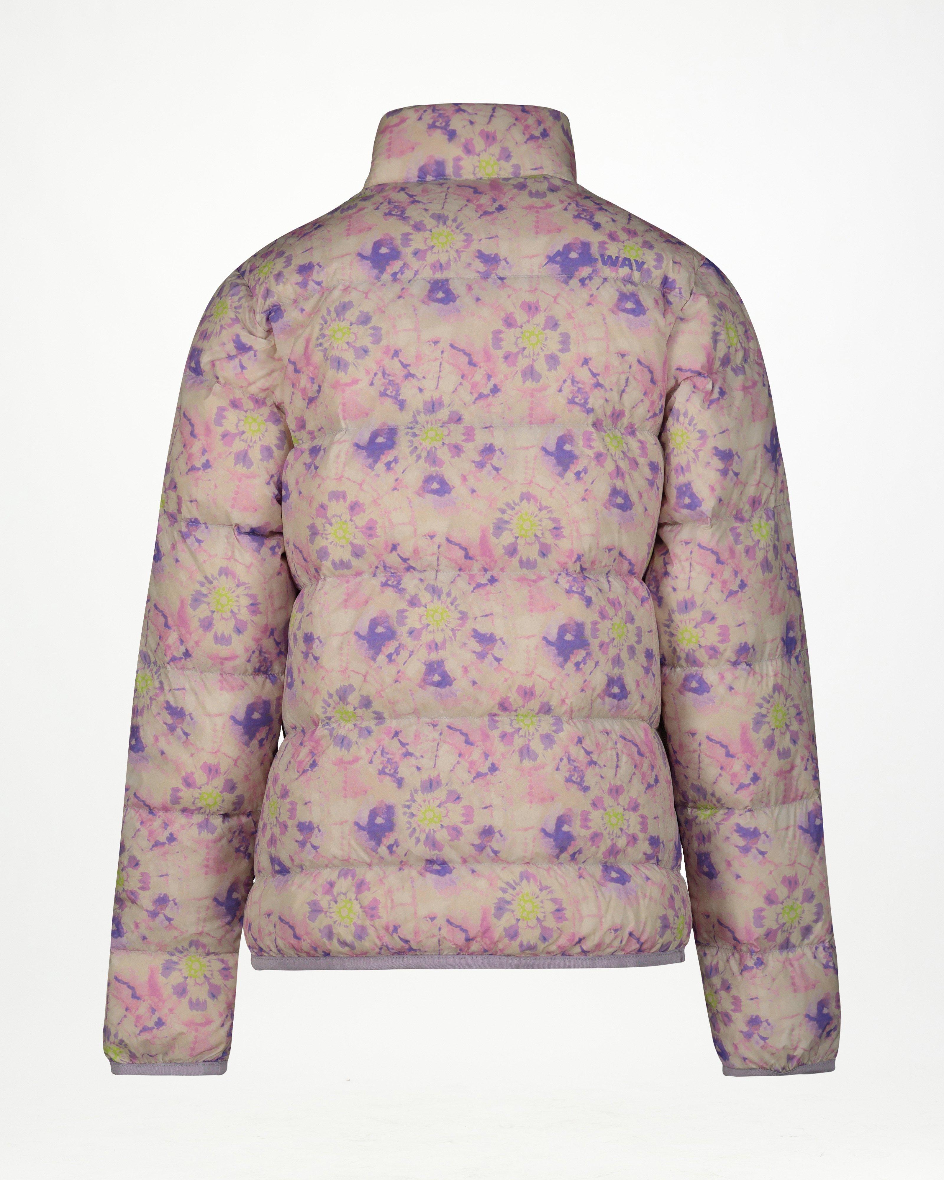 K-Way Youth K-lite Printed Wide Channel Down Puffer Jacket -  Pink