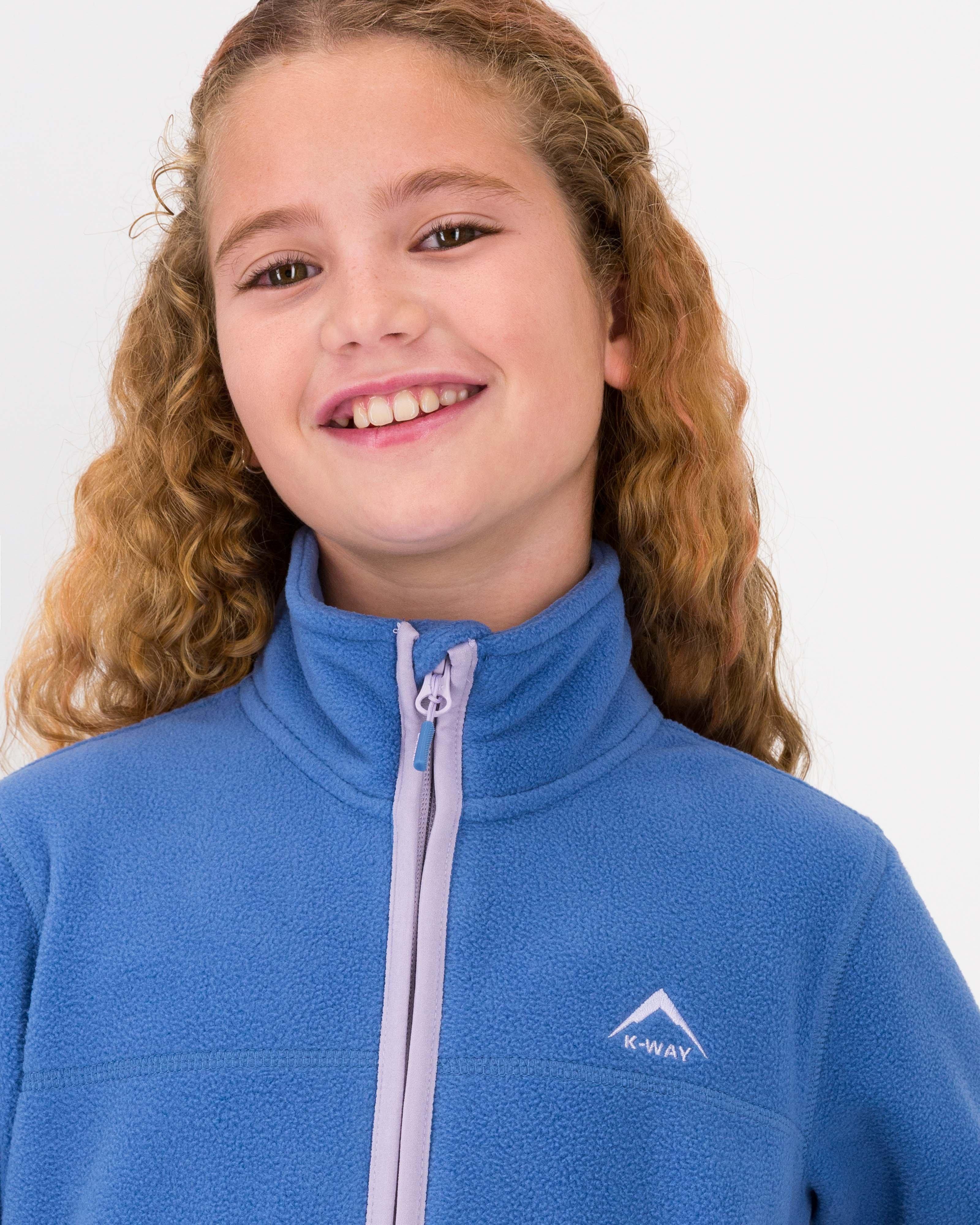K-Way Youth Full-Zip Polar Fleece Jacket -  Mid Blue