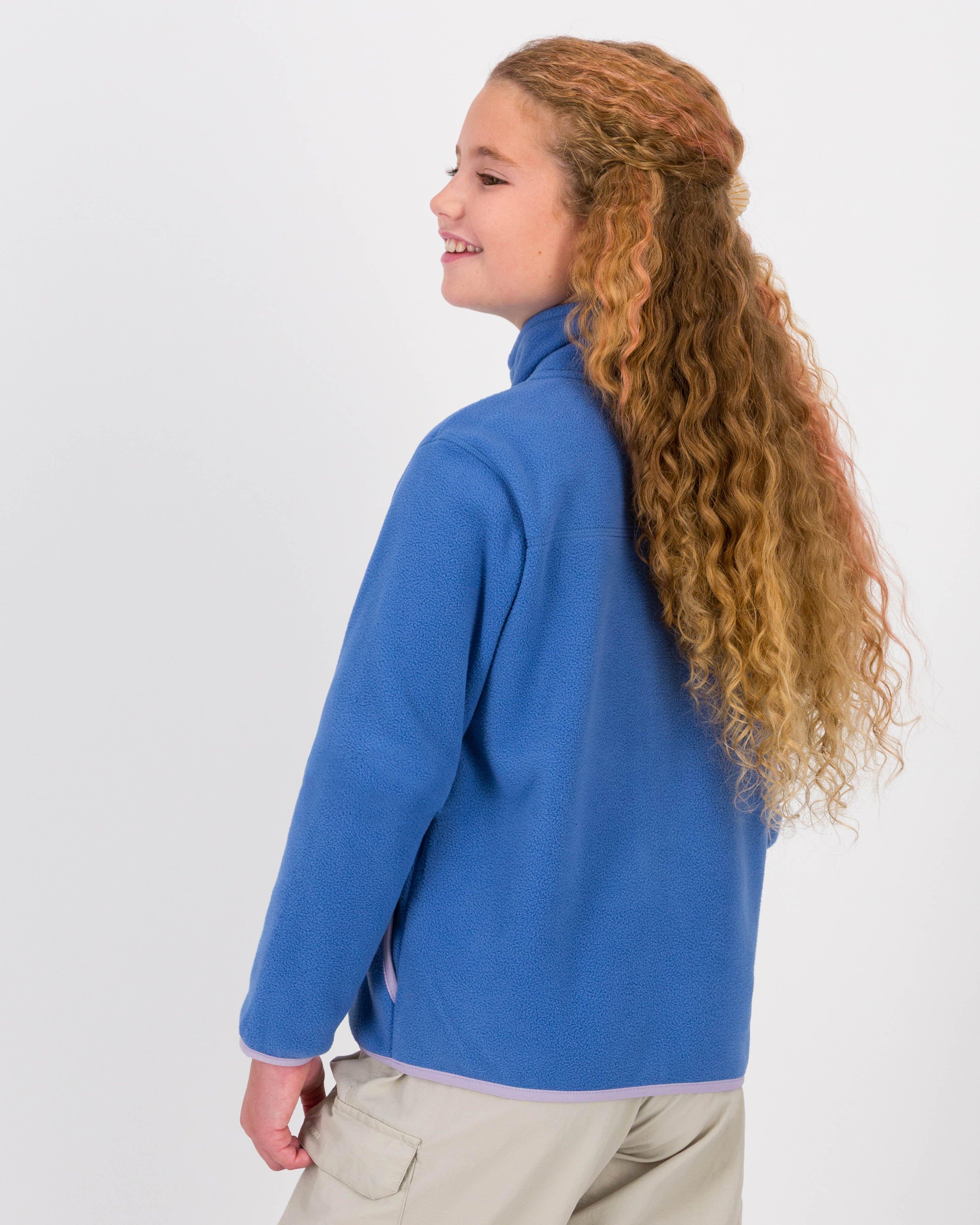 K-Way Youth Full-Zip Polar Fleece Jacket -  Mid Blue