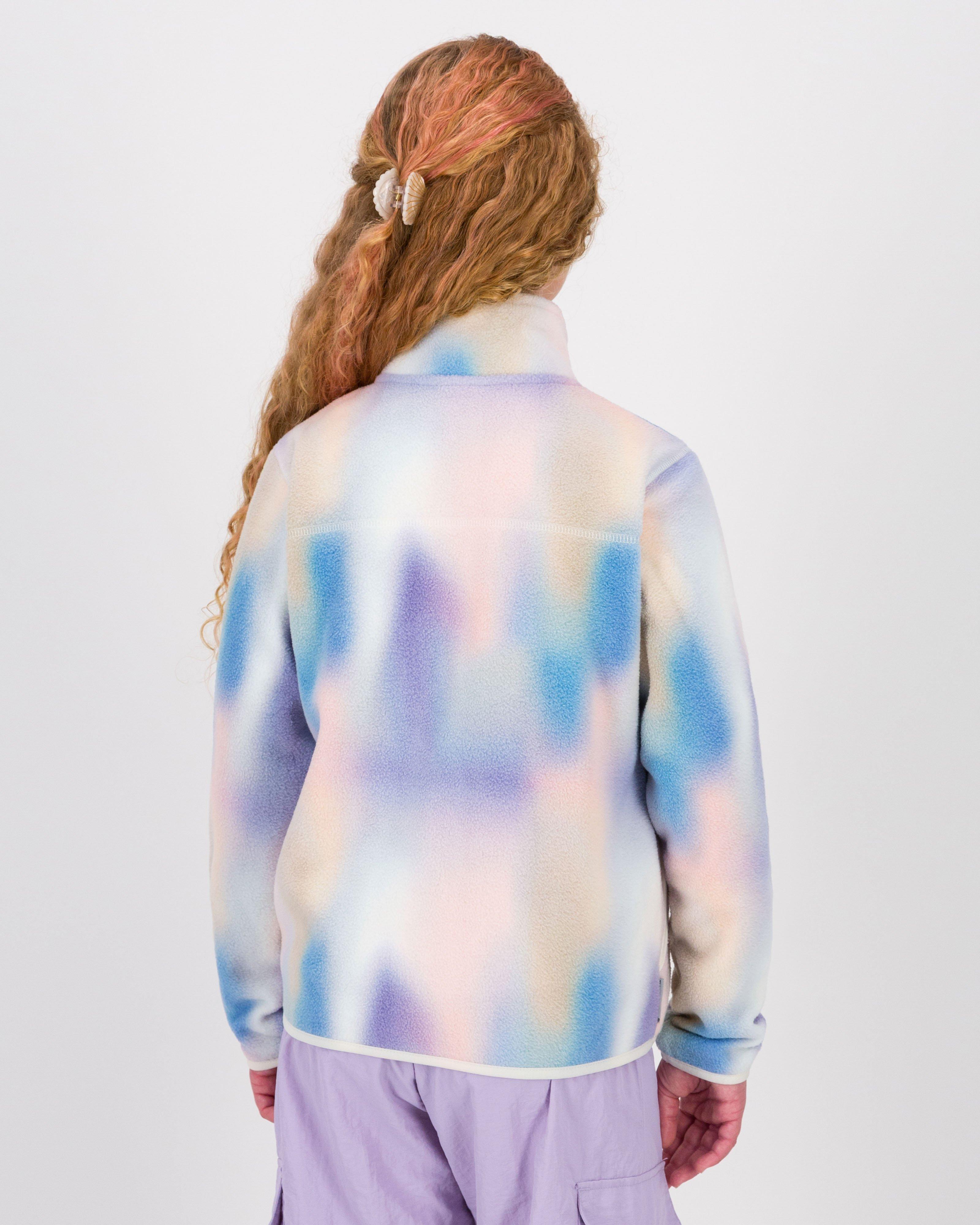 K-Way Youth Printed Full-Zip Polar Fleece Jacket -  Pink