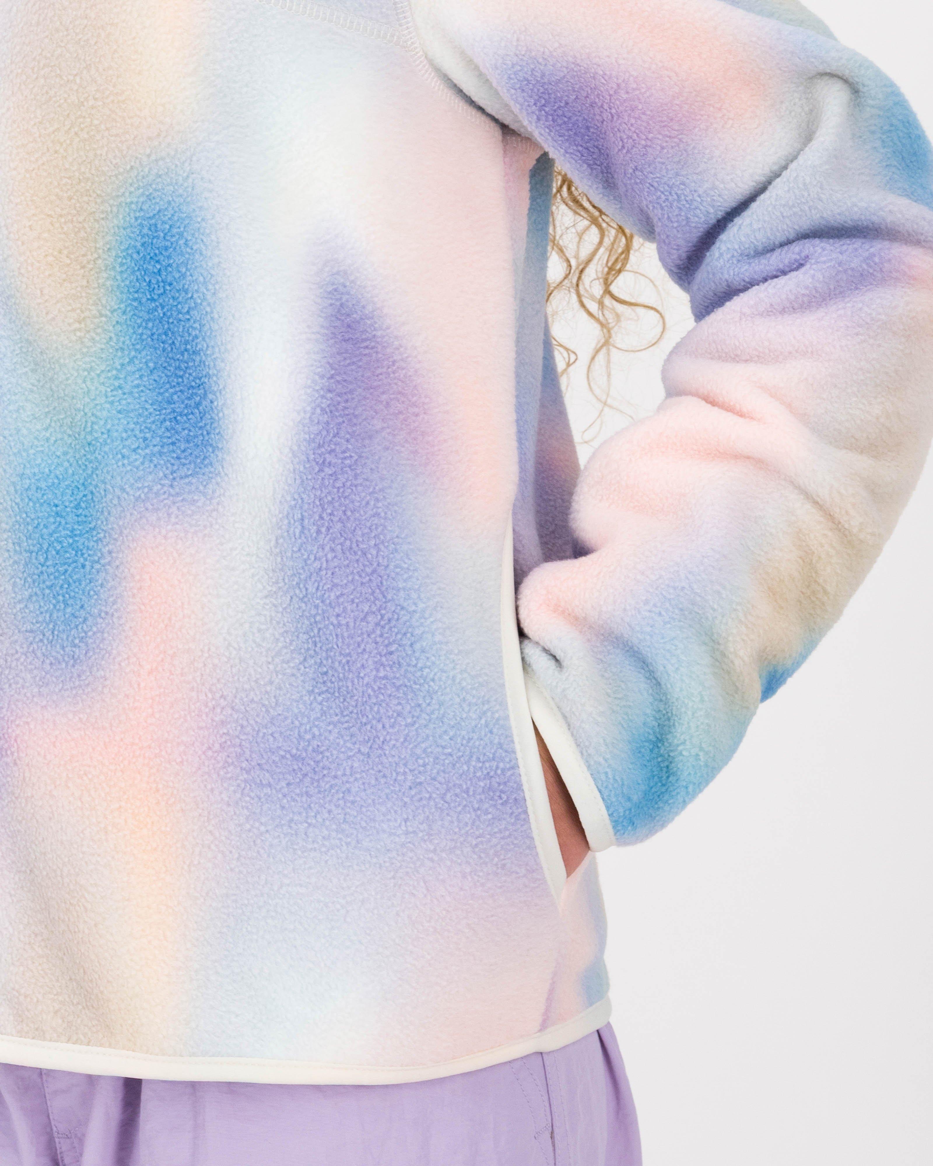 K-Way Youth Printed Full-Zip Polar Fleece Jacket -  Pink