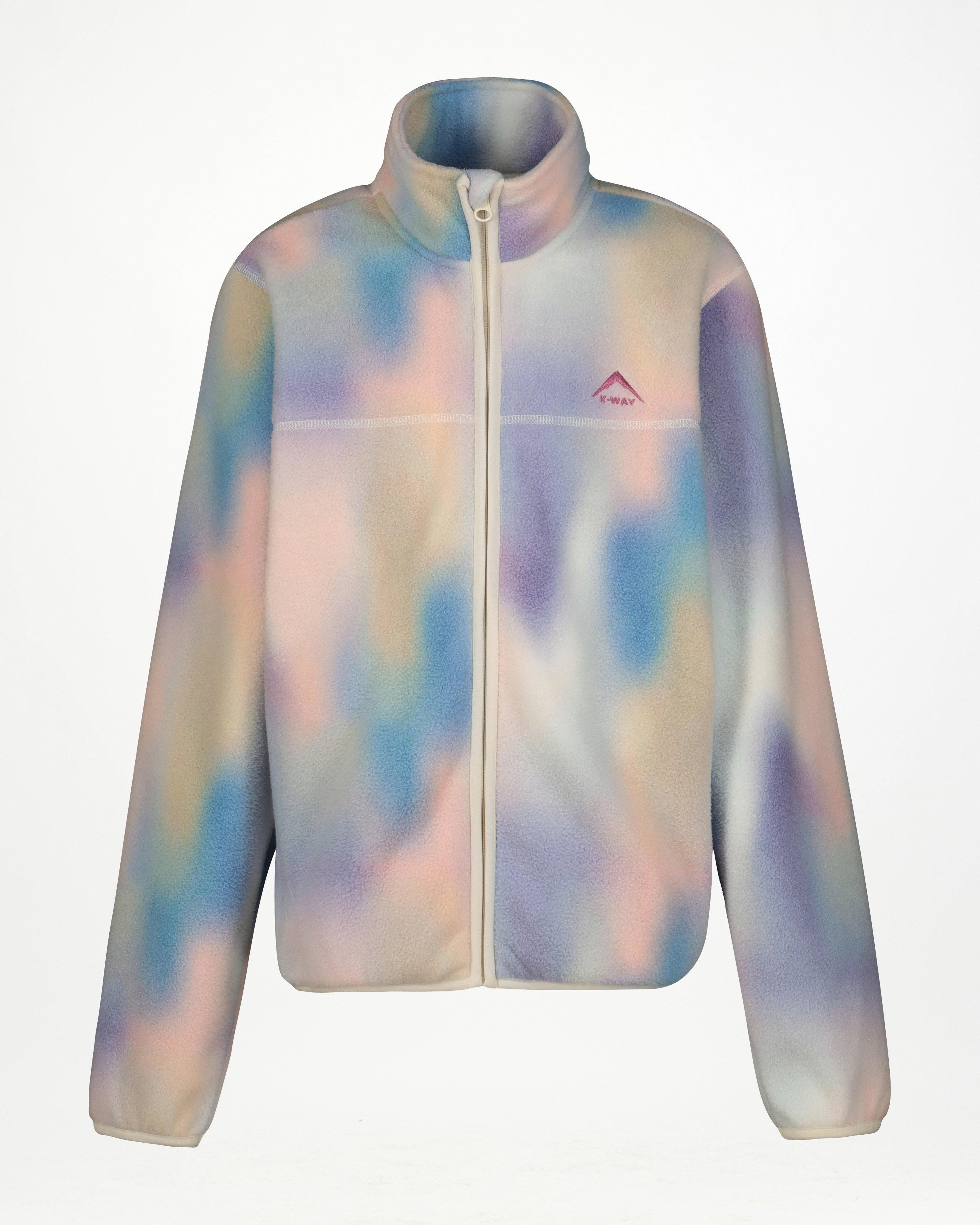 K-Way Youth Printed Full-Zip Polar Fleece Jacket -  Pink