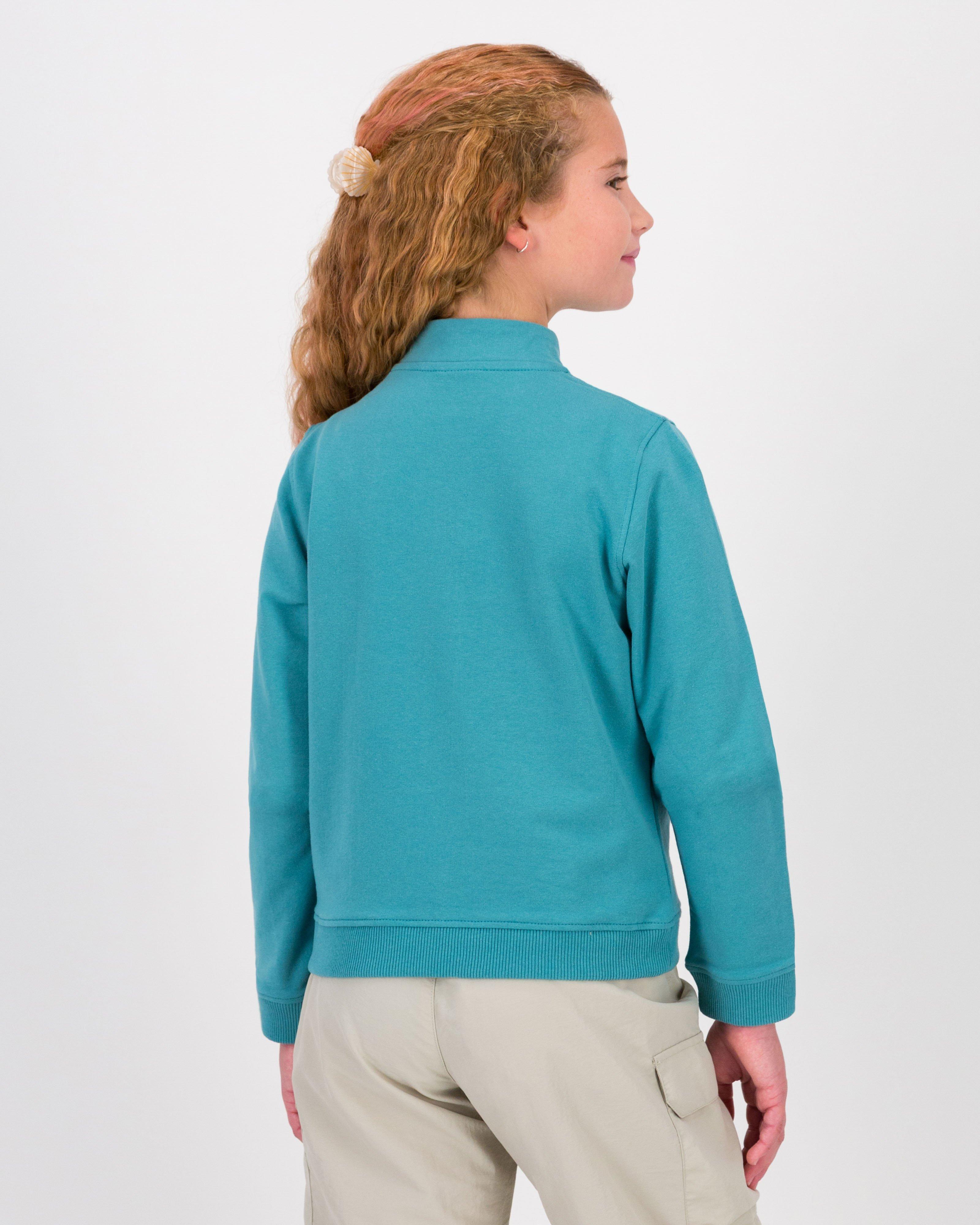 K-Way Youth 1/4 Zip Track Top -  Jade
