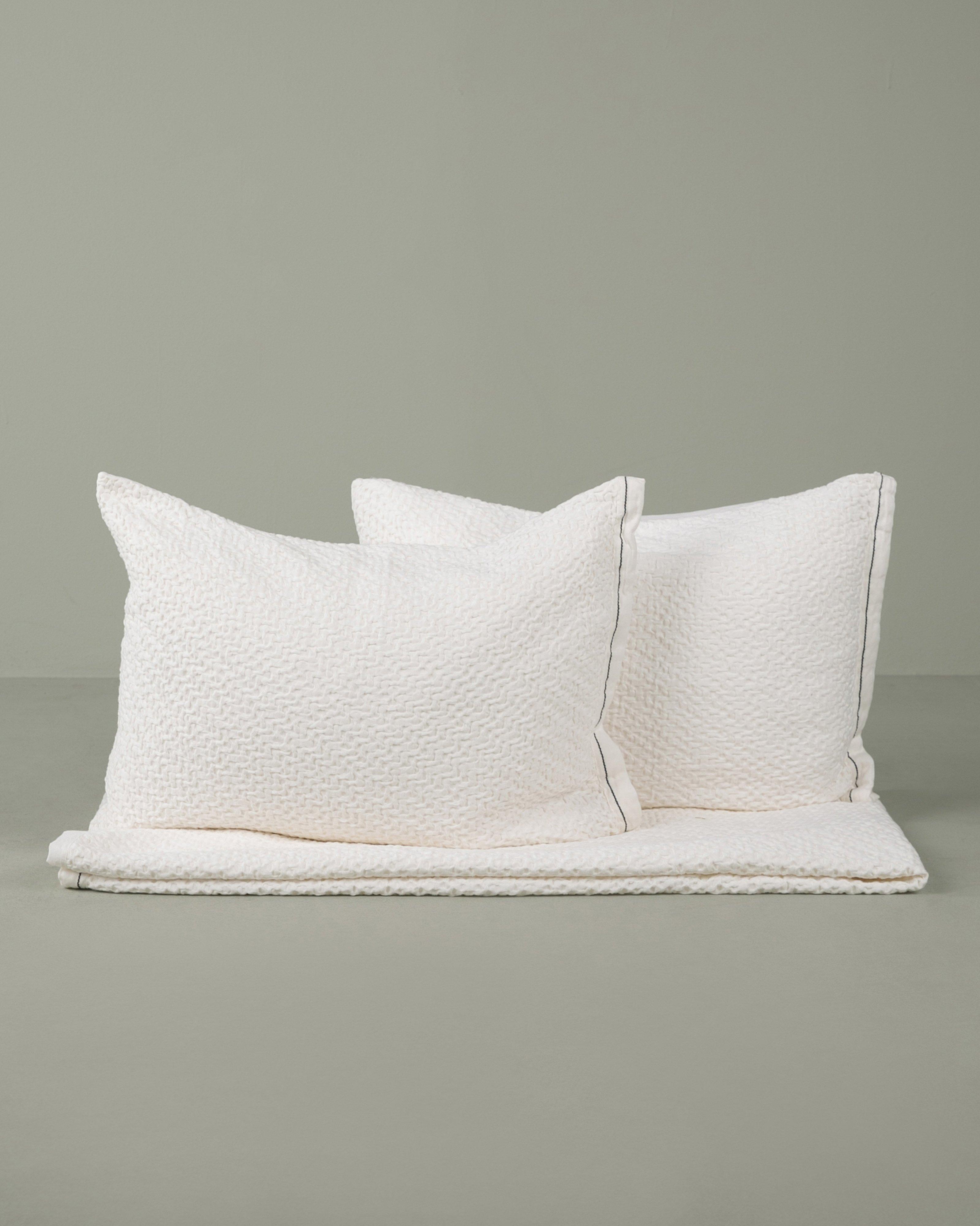 Opala Queen Duvet Set -  White