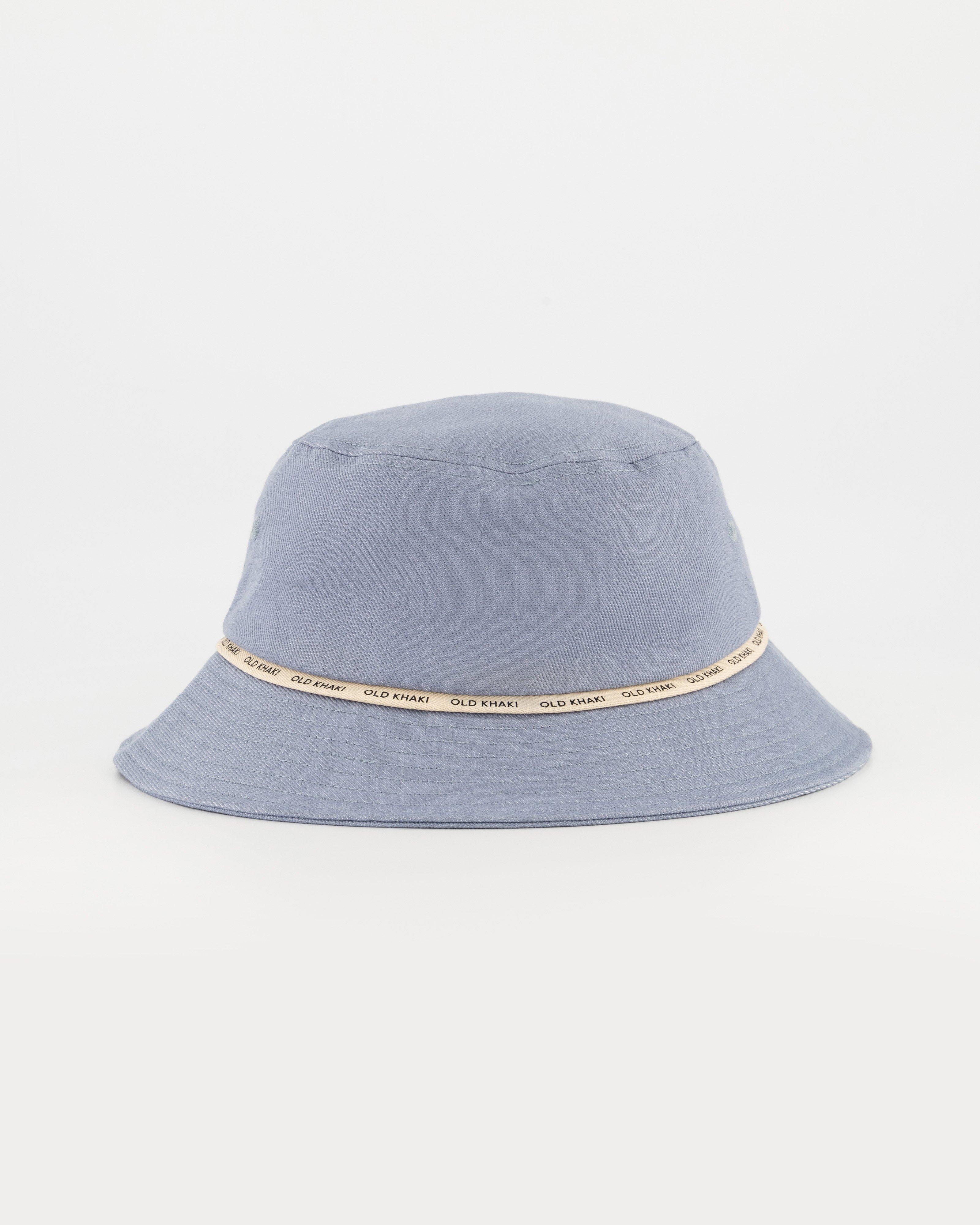 Men's Cian Washed Denim Bucket Hat  -  Light Blue