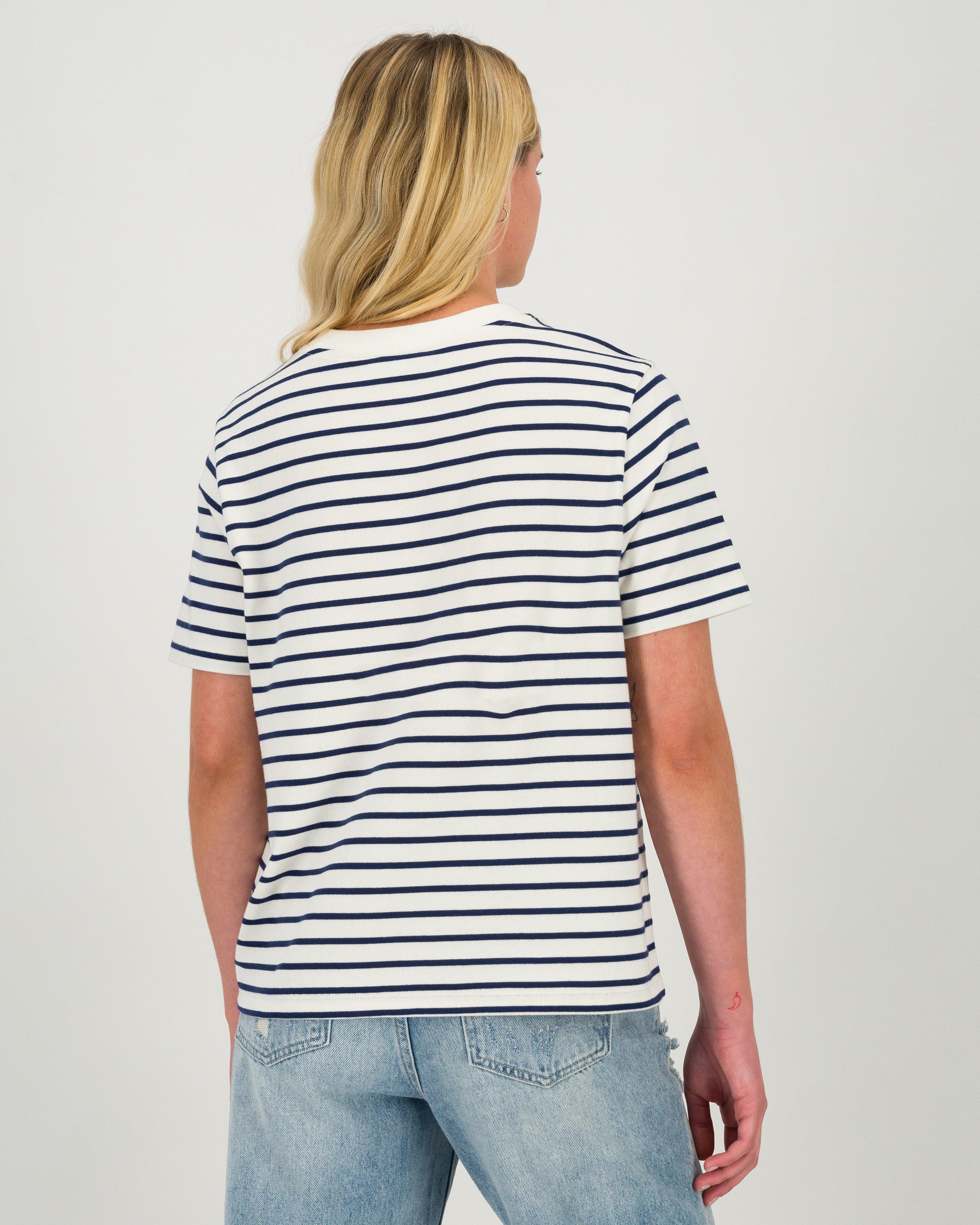 Women’s Julie Striped T-Shirt  -  White